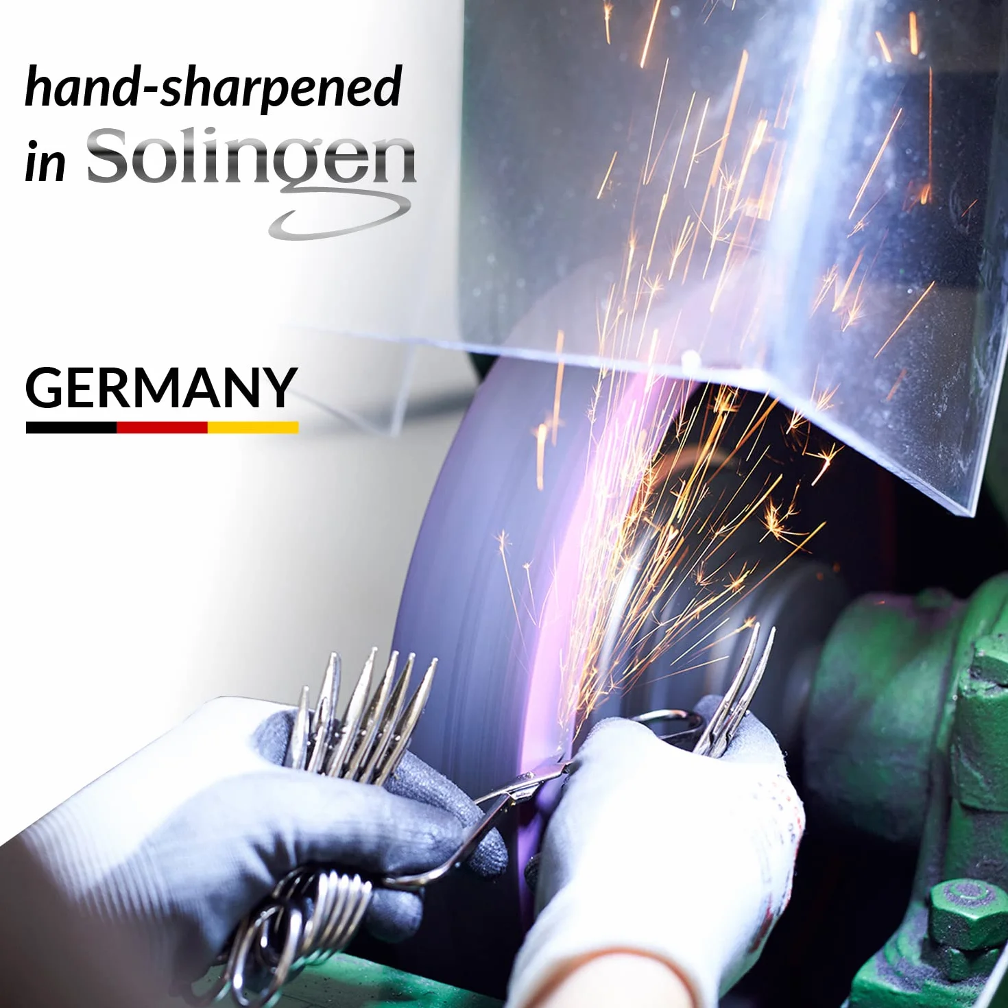 marQus Solingen Germania set manicure professionale 7 pezzi custodia in vera pelle