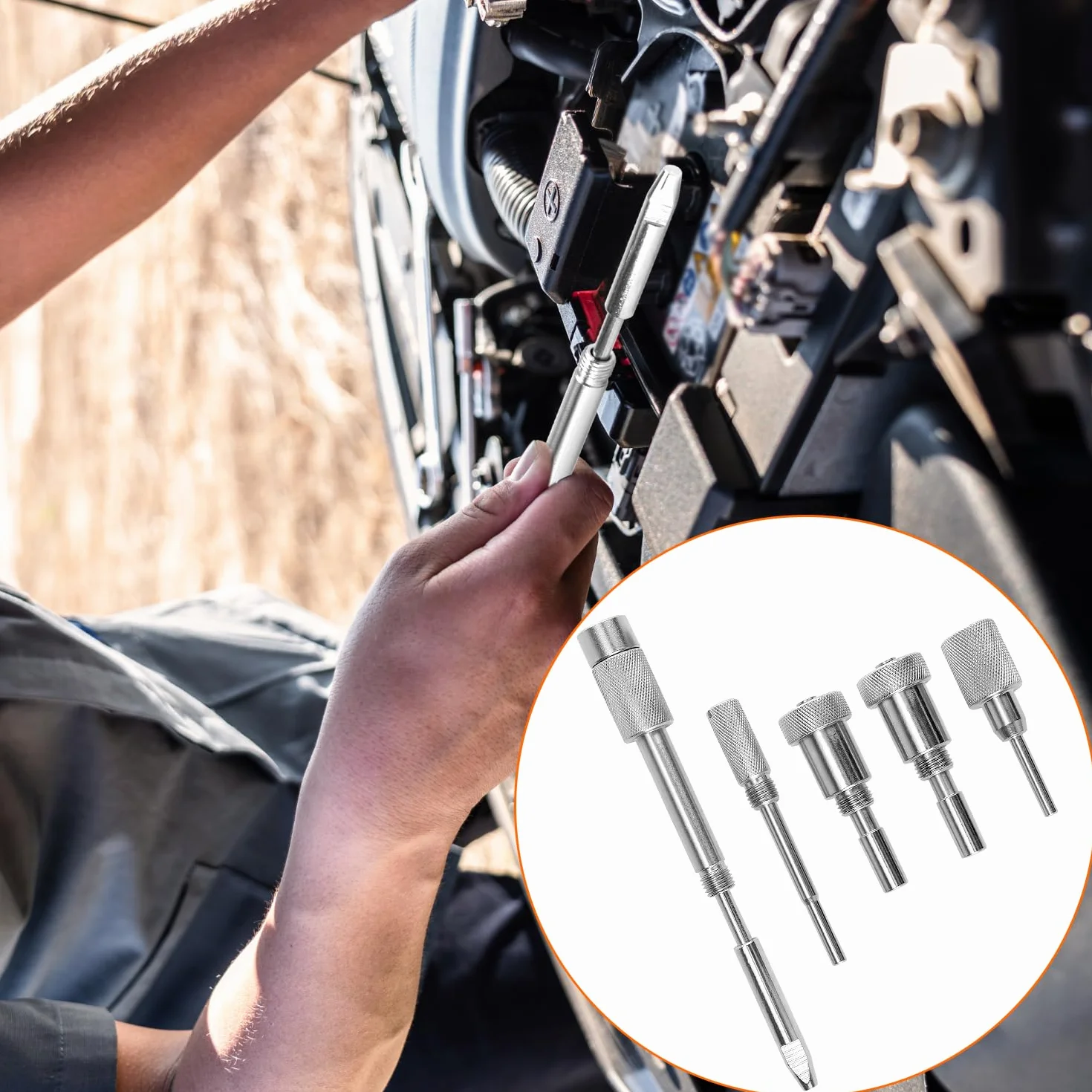 QWORK® Kit Distribuzione Motore Compatibile Fiat 2.3JTD 3.0JTD