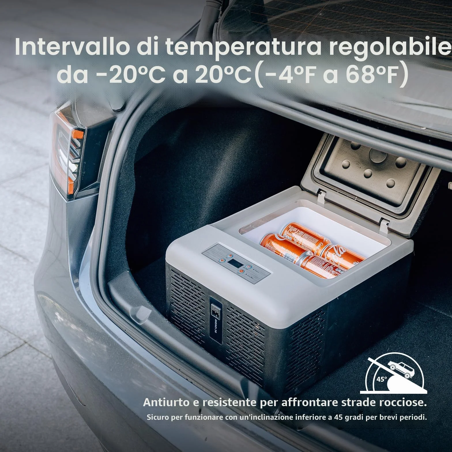 Alpicool C9PT 9L Frigorifero Mini Compressore Elettrico Auto Camping Freezer Box Portatile Nero