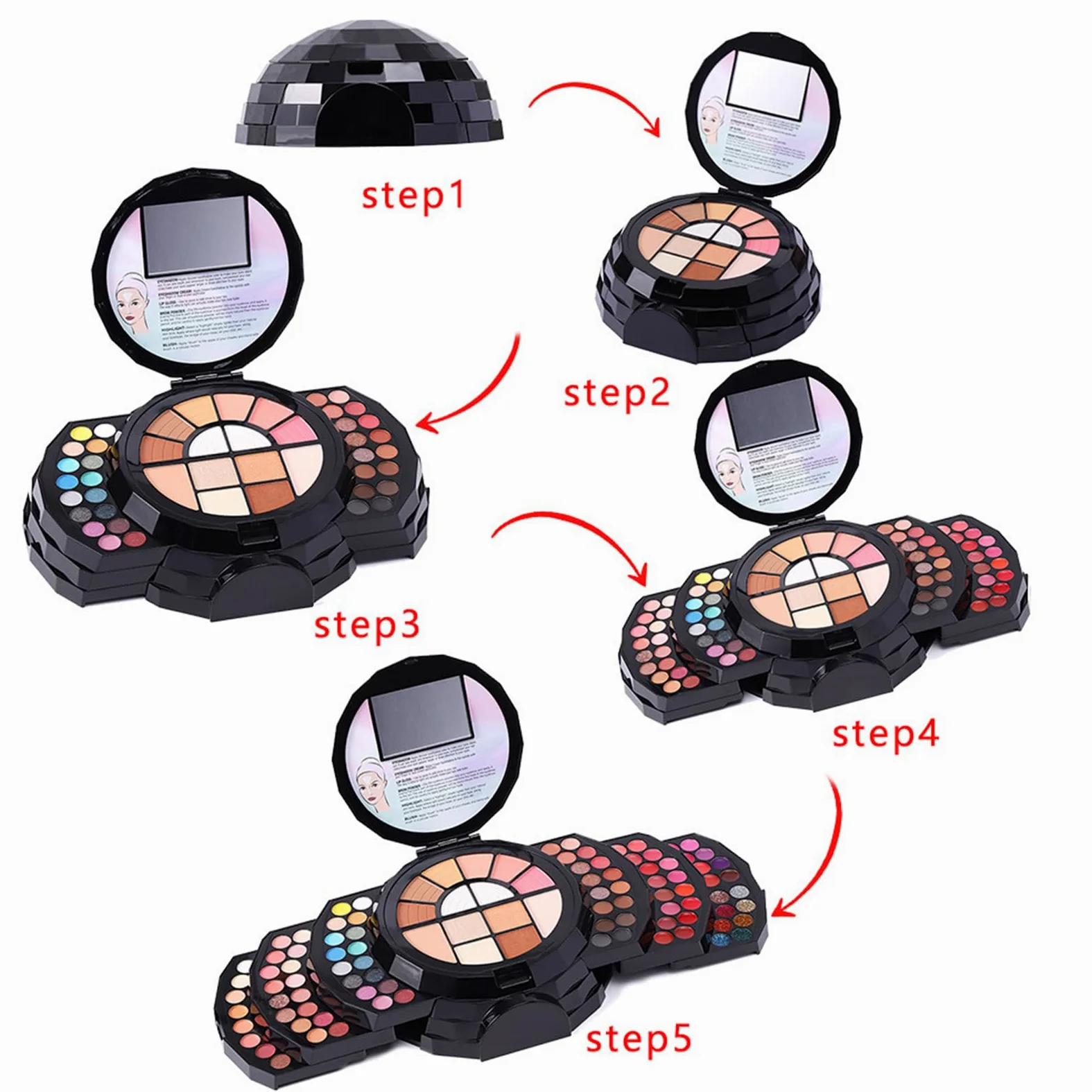 Palette Trucco 110 Colori Colori naturali altamente pigmentati, a lunga | 110 Colori Per Donne Ragazze Viaggio Quotidiano Feste Amanti Del Trucco Appassionati Di Belle