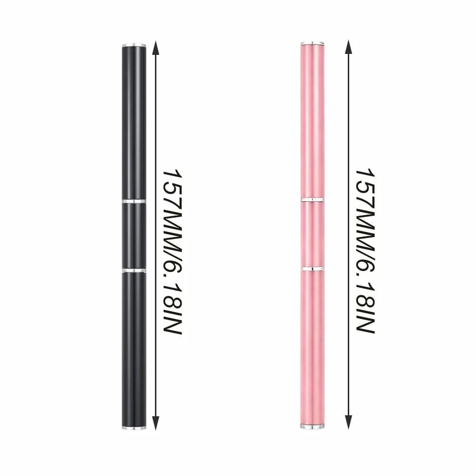 Dual-ended Nail Art Penna, 2 Pcs Pennello Gel Unghie Ricostruzione, 2 in 1 Nail Art Brush