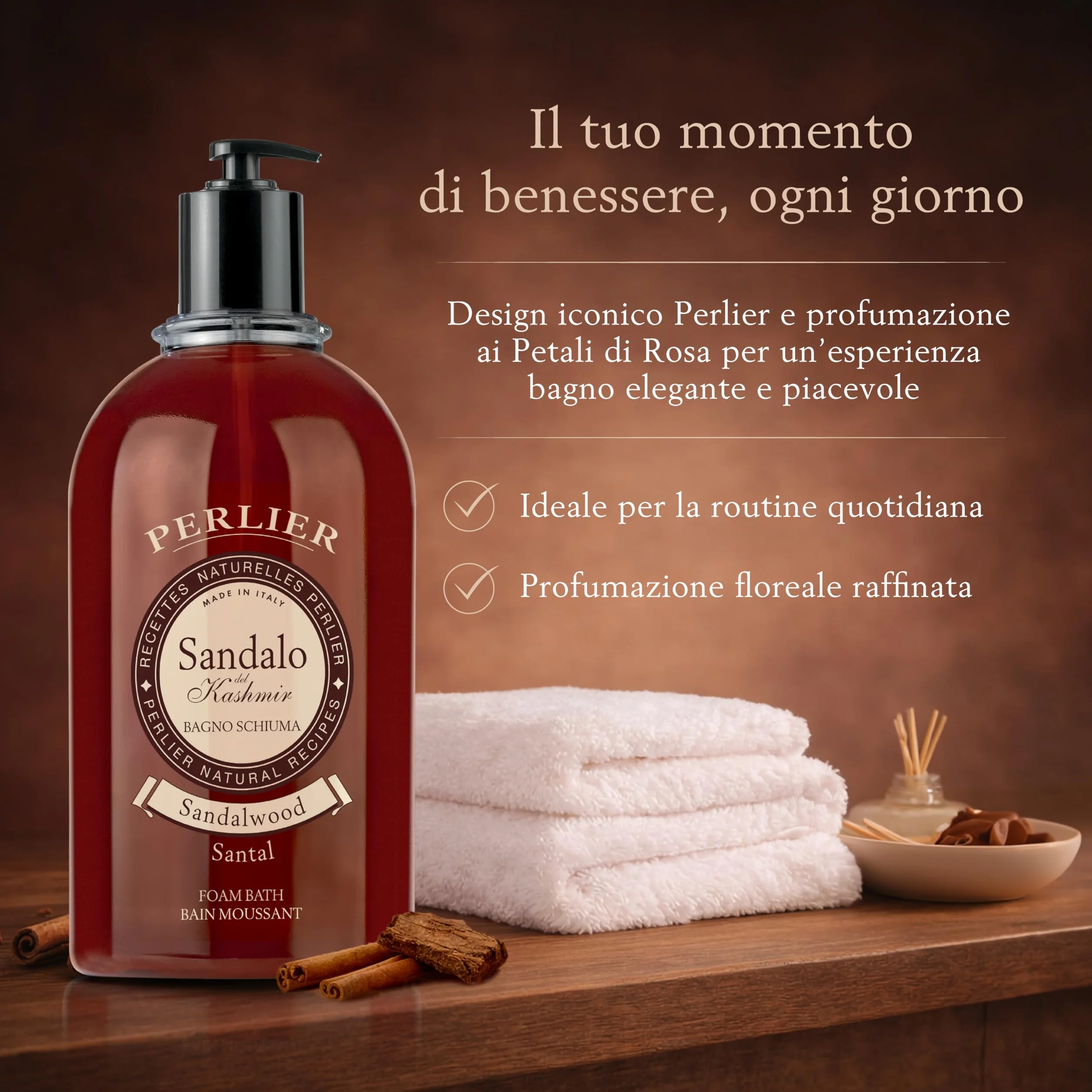 Perlier Bagno Schiuma Sandalo 3000 ml z dozownikiem