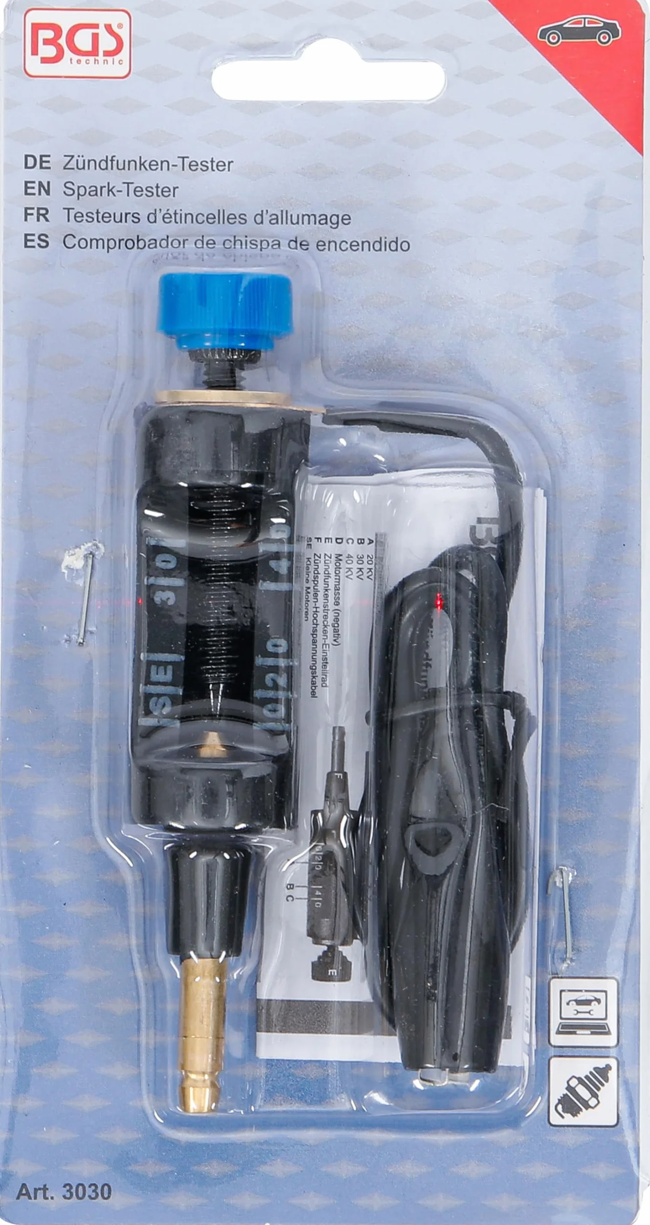 BGS 3030 Tester per scintille di accensione per Oldtimer