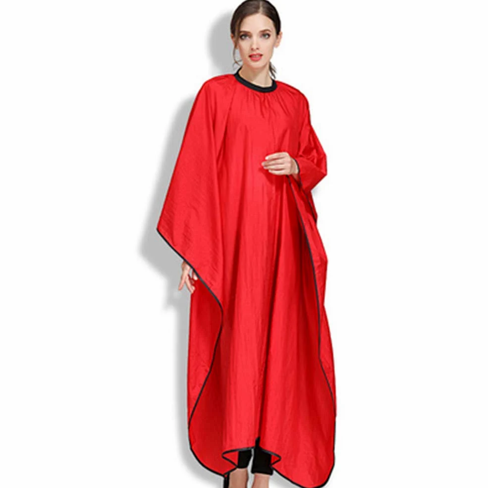 Alta Qualità Mantella Per Tagliare I Capelli Taglio Adulto Salone Barbiere Parrucchiere Cape Taglio Di Capelli Capo Impermeabile Abito Di Tintura Professionale Parrucchiera Strumento,Rosso,3PCS
