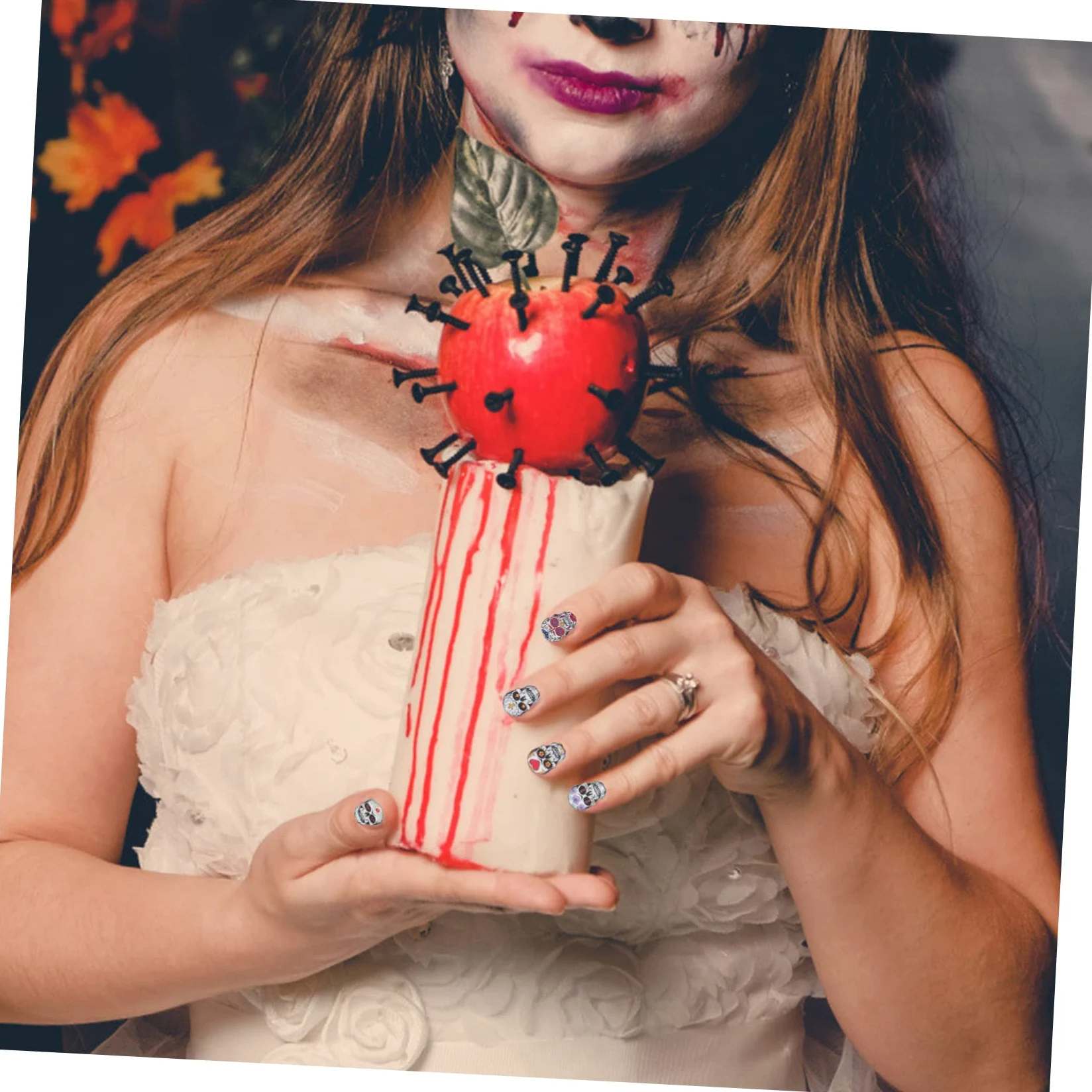 Ipetboom 80fogli Adesivi Per Unghie Halloween Stickers Decorativi Per Nail Facili Applicare Per Manicure Professionali