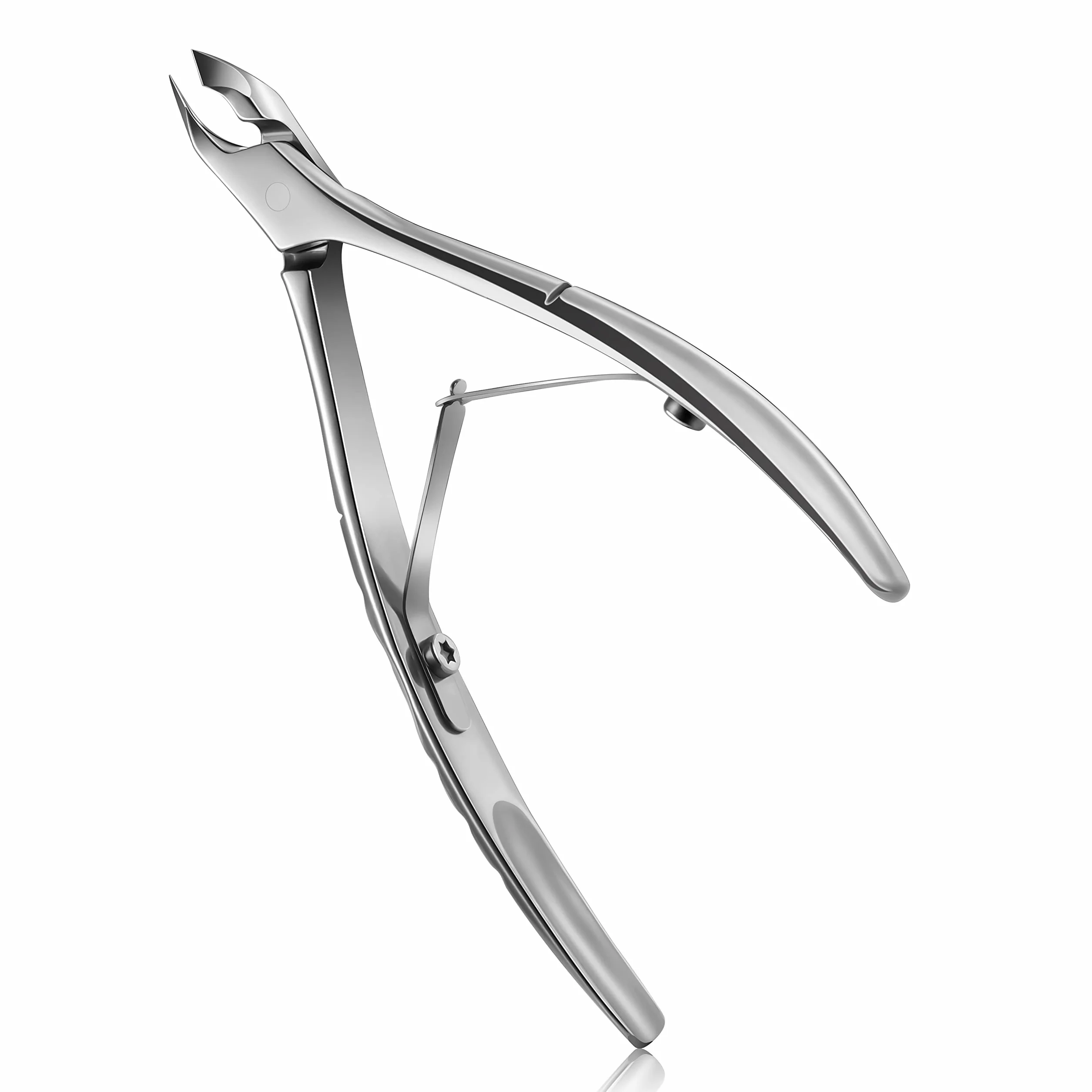 FERYES Tagliacuticole Professionale 2 in 1 Pinza per Cuticole 6 mm Acciaio Inossidabile
