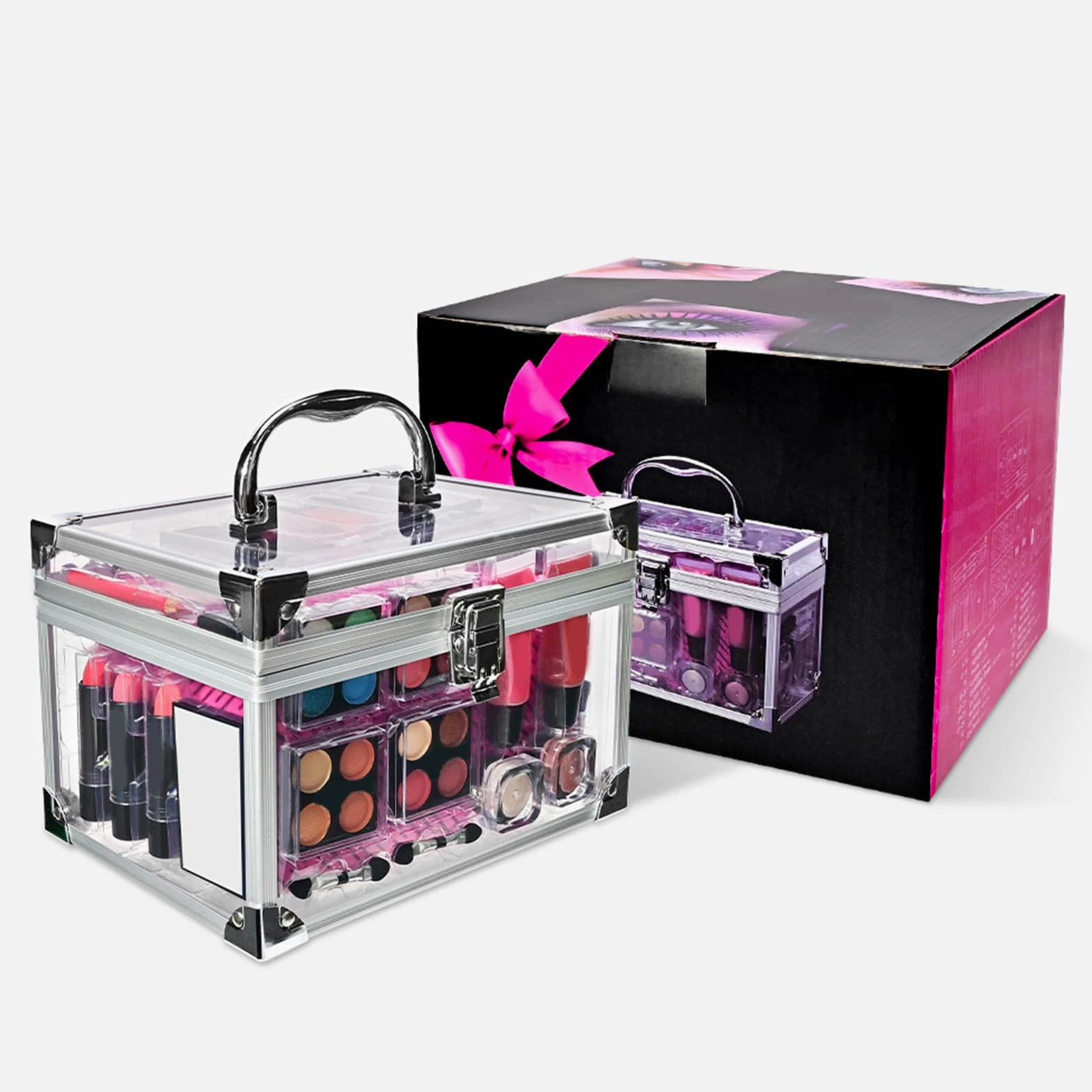 Kit Trucco per Principianti Set Da Viaggio Compatto Con | Contour Pennello Blush Con Astuccio Per Ragazze Adolescenti Quotidiano Cerimonie Eventi Matrimonio