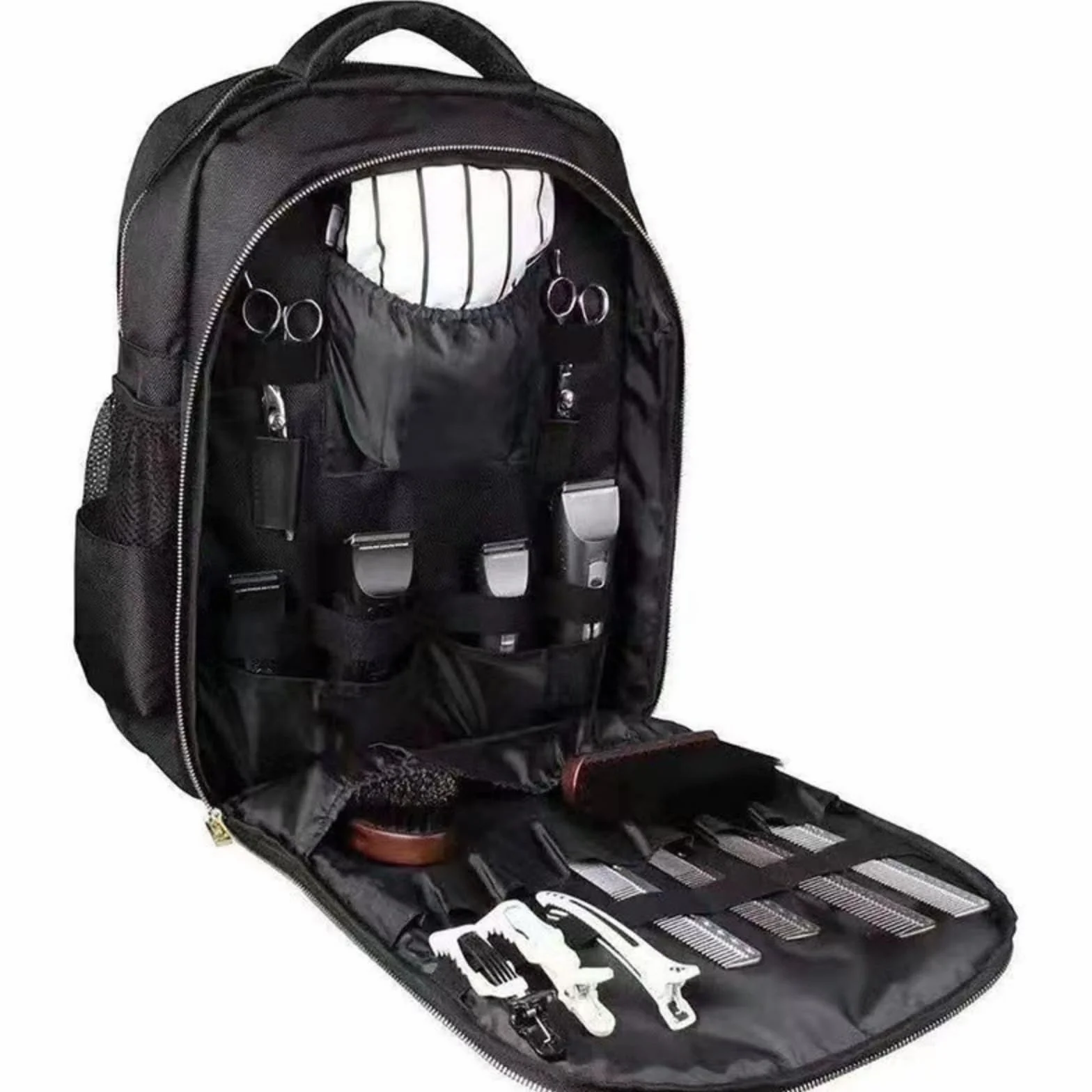 Generico Zaino per Barbiere di capacità, Zaino per Utensili da Viaggio Multifunzionale 14x8x19 per barbieri, organizzatore di Strumenti per Parrucchiere Portatili per tagliatori e Forniture