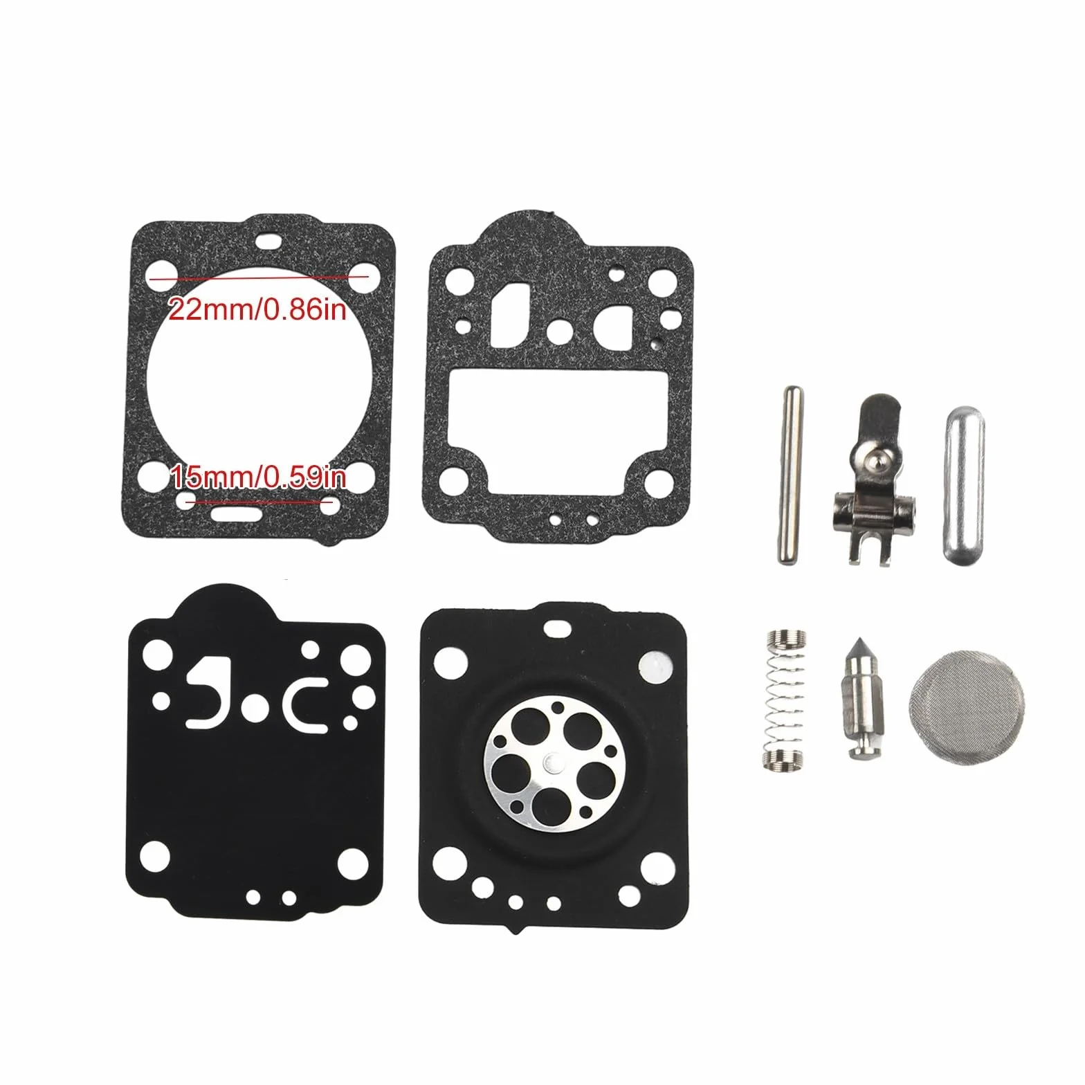 Kit riparazione carburatore Zama RB-149 set guarnizioni diaframma motosega C1T-EL41A C1T-W33A C1T-W33B C1T-W33C