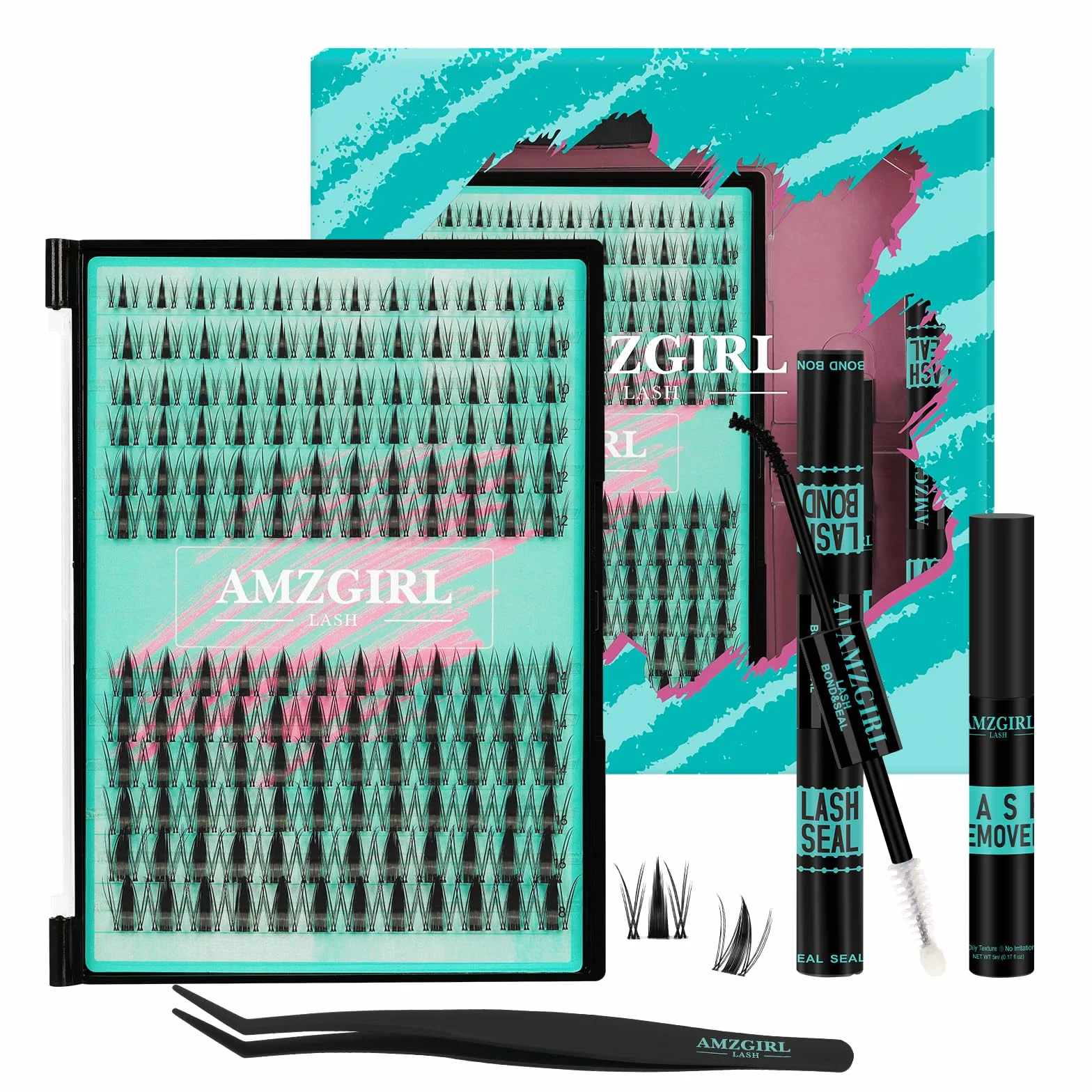 Manga Lashes Extension Set 144 pezzi 8-16 mm nero