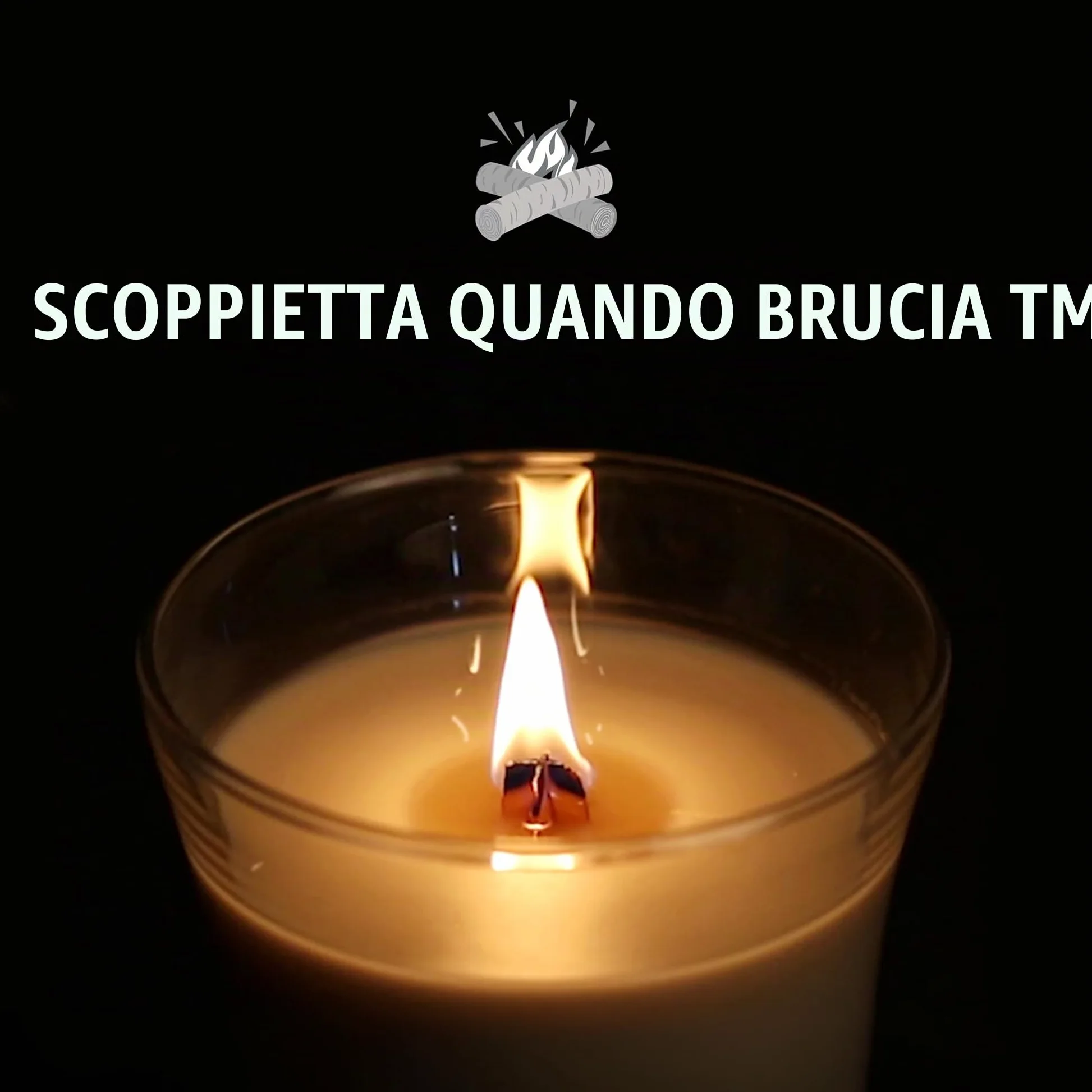 WoodWick Candela profumata Hourglass media con stoppino crepitante | Vaniglia e sale marino | Durata della fragranza: fino a 20 ore (Confezione da 2)