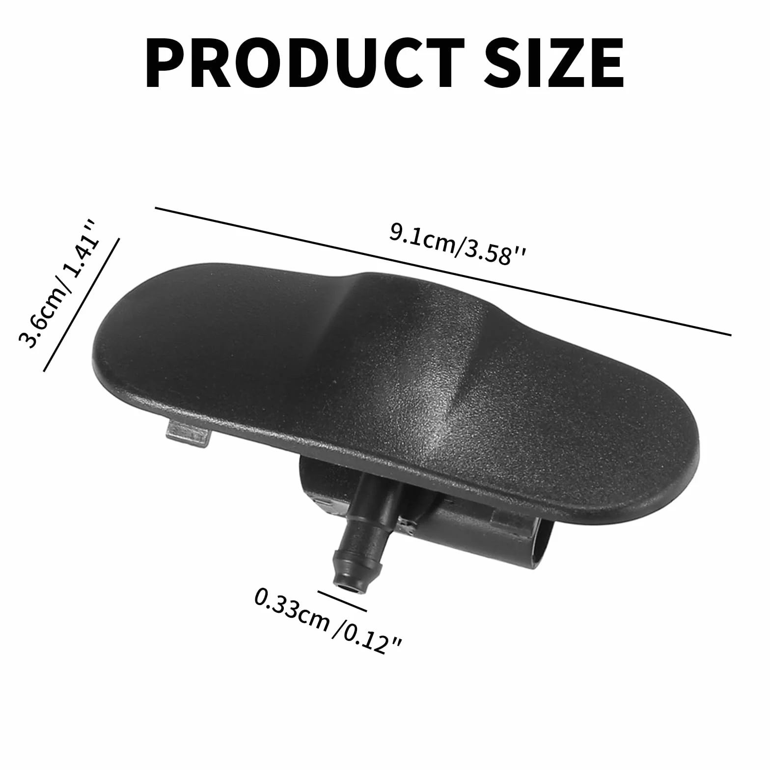 SANTUO 2 ugelli riscaldati per parabrezza anteriore per Audi A3 A4 A5 A6 A7 A8 Q3 Q5 Q7 TT