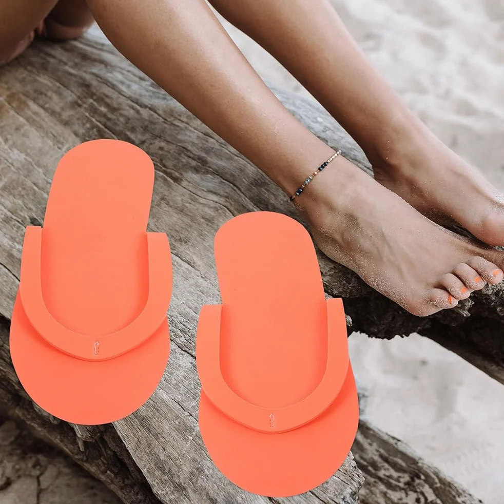 FRCOLOR 24 Paia Pantofole Usa e Getta Infradito Antiscivolo per Spa Unghie Pedicure Eva