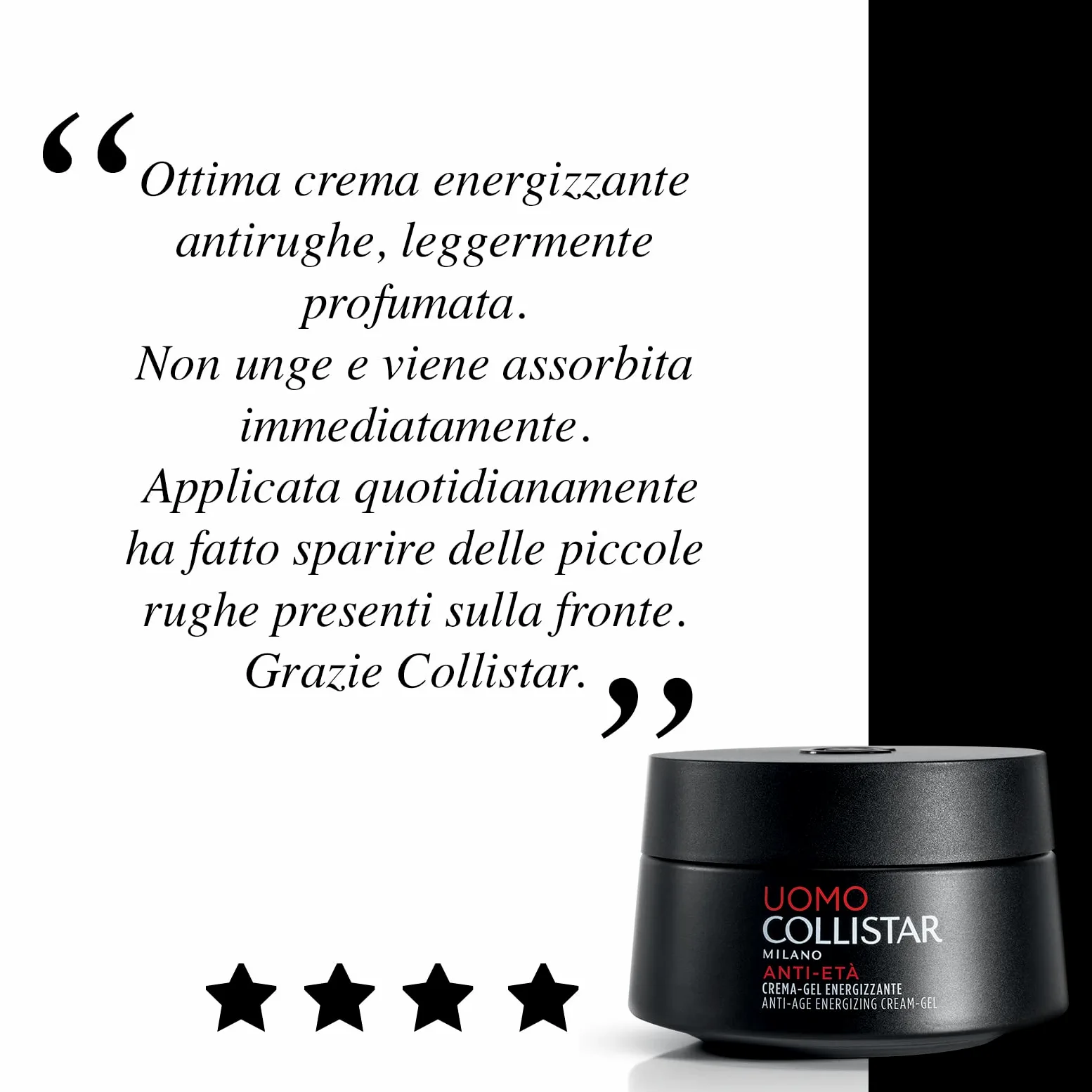 Collistar Hydra Uomo Idratante Freschezza Totale Viso e Occhi, Crema-Gel fresca e leggera, Idratazione immediata & Linea Uomo Crema-Gel Energizzante, Azione antirughe e antifatica