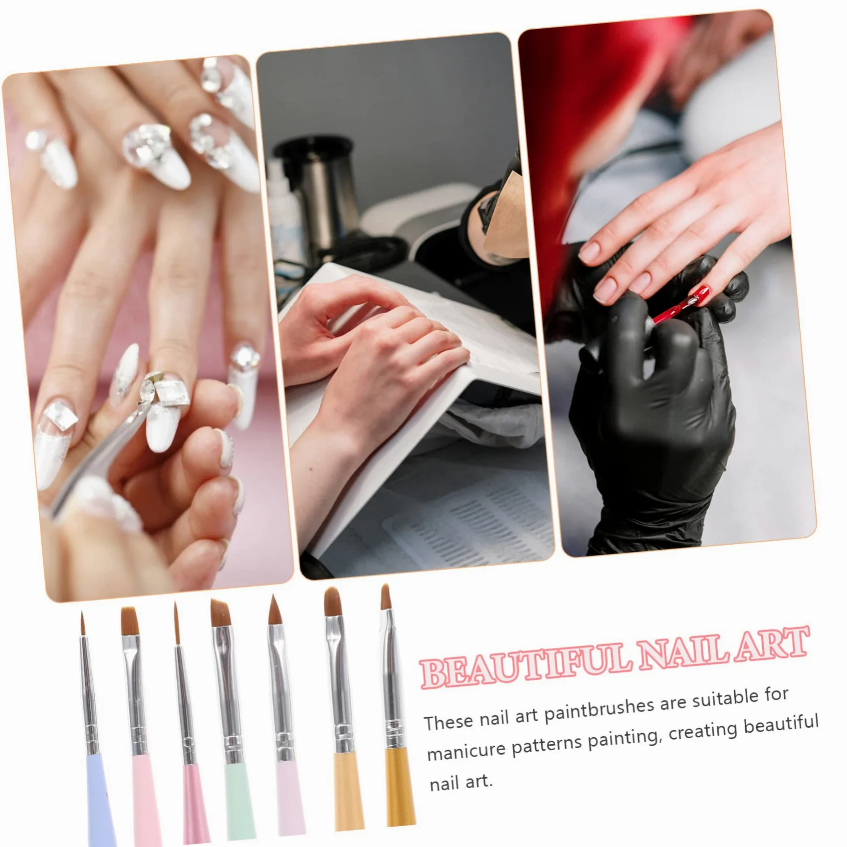 minkissy 35pezzi Pennelli Per Nail Art Pennelli Per Manicure Multiuso Con Manico Strumenti Per Decorazioni Unghie Perfetti Per Professionisti e Fai Da Te
