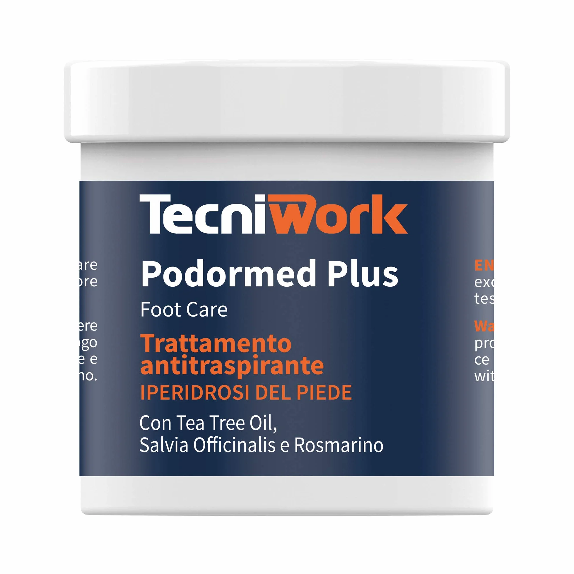Podormed Plus Crema Antitraspirante Piedi 75 ml Tripla Azione Barriera Assorbente Igienizzante Tea Tree Salvia Rosmarino