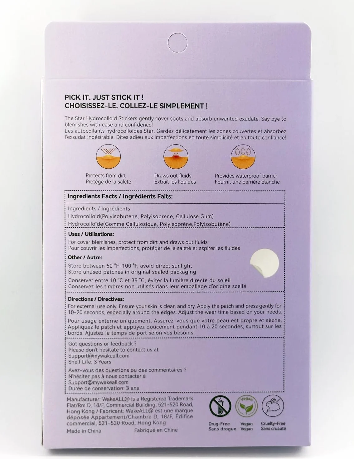 Patch Brufoli, Pimple Patch, 108 Patch Trasparenti (5 Misure 8/10/12/14/16 mm), Hydrocolloid Viso Acne Patch, con Centella, Tea Tree & Acido Salicilico — Minimo, Impermeabili, Assorbono Secrezioni