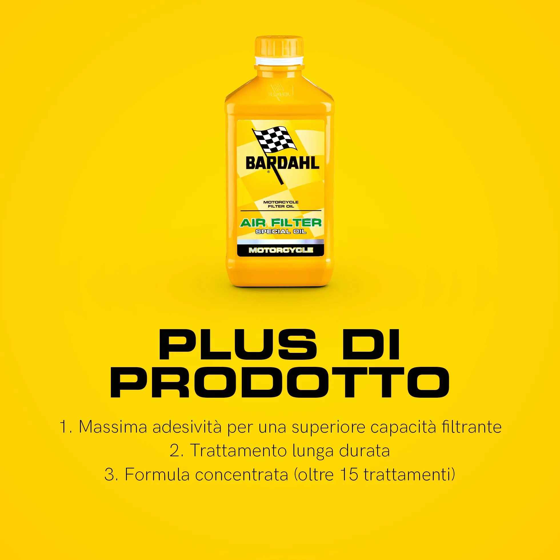Bardahl Air Filter Special Oil Moto 1 L Manutenzione Filtro dell'Aria Formula Concentrata