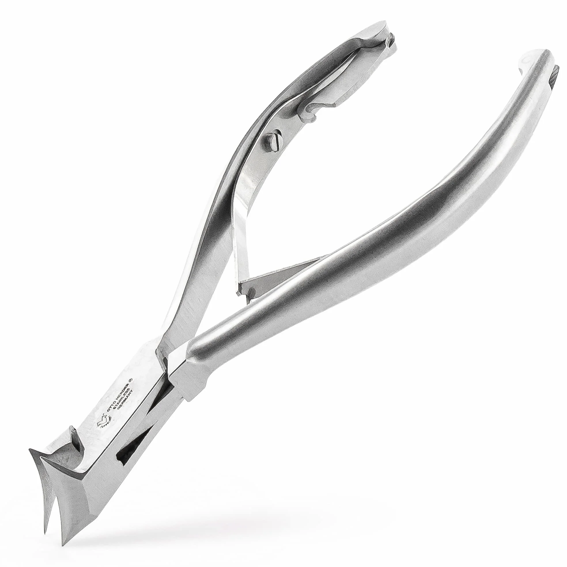 OTTO HERDER - Tronchesina per unghie dei piedi, 14 cm, in acciaio inox, tagliaunghie con lunghezza di taglio da 1,6 cm, per unghie spesse e incarnite
