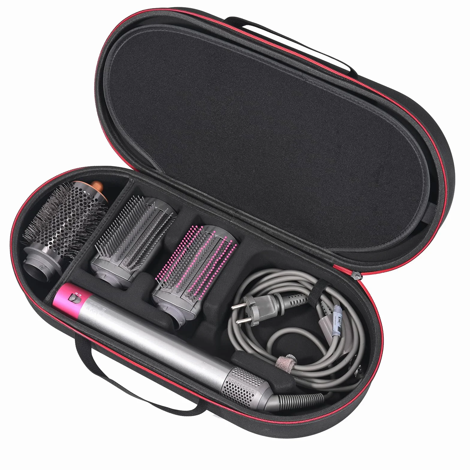 RLSOCO Custodia per Dyson Airwrap i.d. Multi-Styler and Dryer Curly+Coily HS08 (Solo Custodia) - Nero