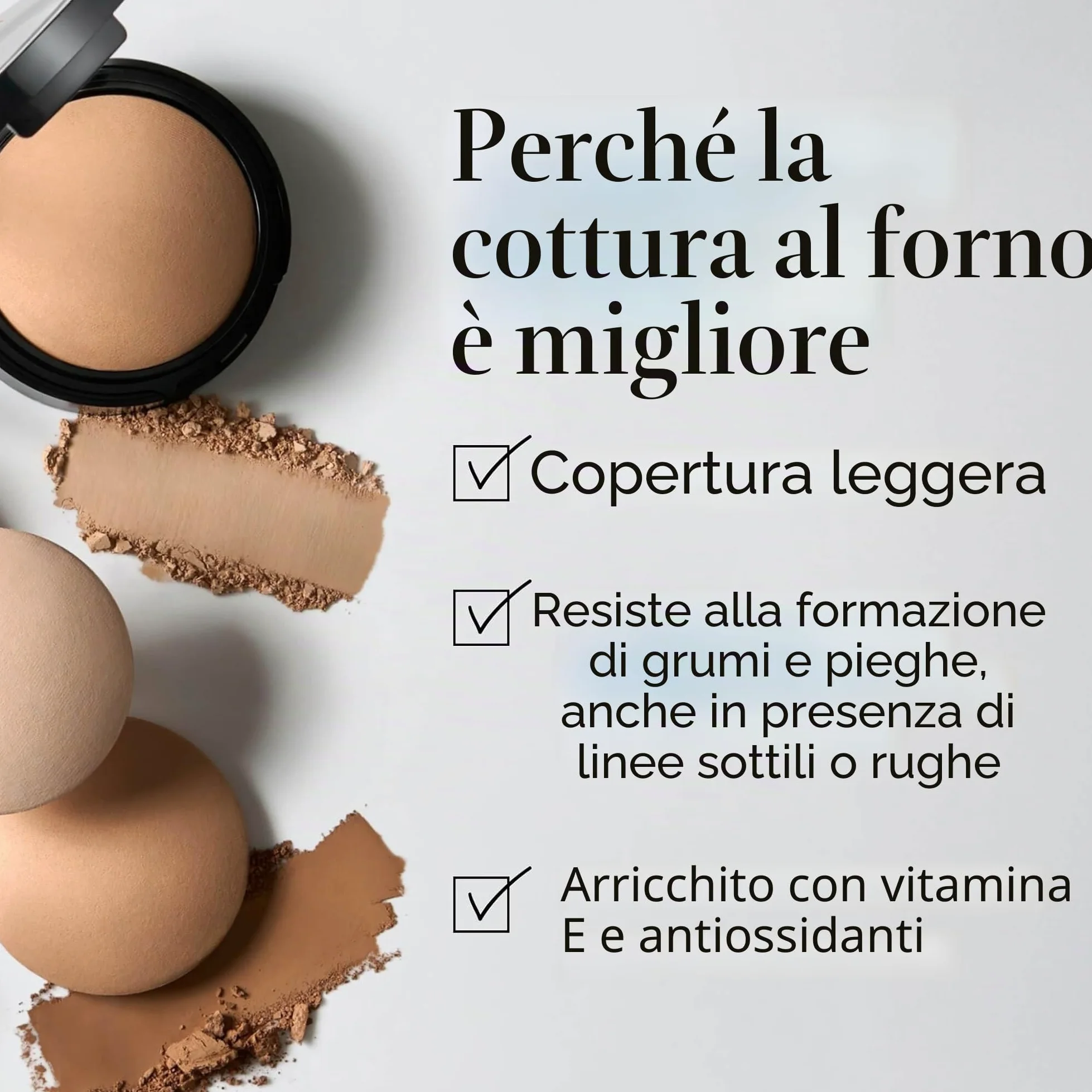 LAURA GELLER NEW YORK Fondotinta in Polvere Baked Double Take – Coprenza Totale, Finish Opaco Traspirante, Fondotinta Coprente a Lunga Tenuta, Formula Anti-Età, Senza Effetto Maschera