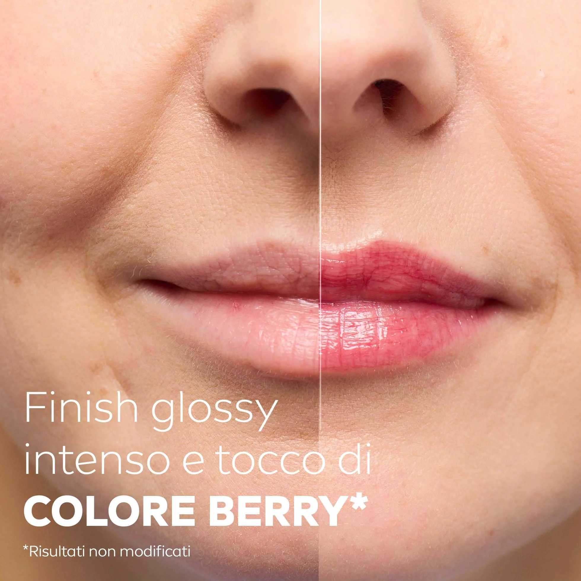 Labello Glowy Lips Berry SPF 30 10 ml Balsamo labbra colorato effetto lip gloss intenso Acido Ialuronico Vitamina E Glicerina