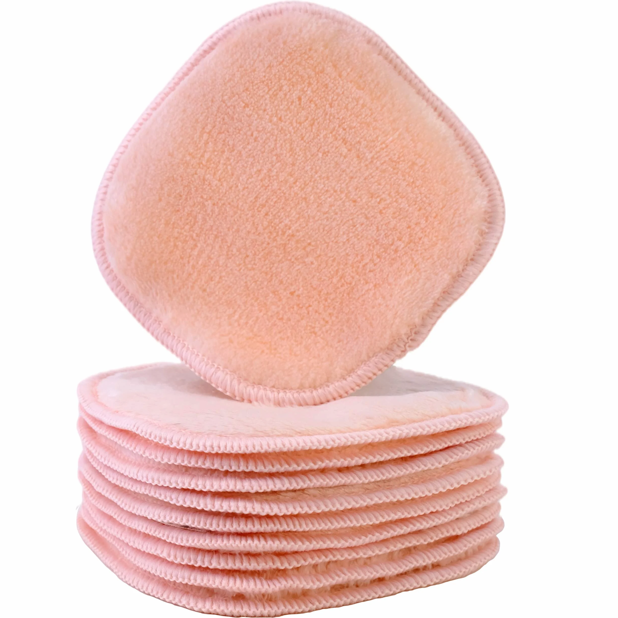 Polyte - panno premium per rimuovere il trucco/pulizia viso - in microfibra di pile - privo di agenti chimici ed ipoallergenico 10 pezzi (13 x 13 cm, Rosa)