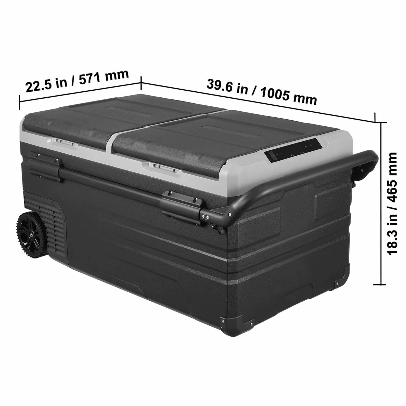 VEVOR Frigorifero Auto Congelatore Portatile Doppia Zona 95 L 12 Volt -20~20 ℃ Compressore 12/24 V CC 100-240 V CA per Campeggio Camper