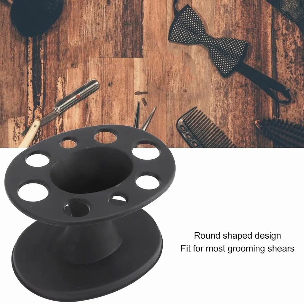 1 Pezzo Portaspazzola per Capelli Supporto In Plastica Nera Espositore Pertinente Pettine per Acconciatura Scaffale per Strumenti di Parrucchiere Accessori
