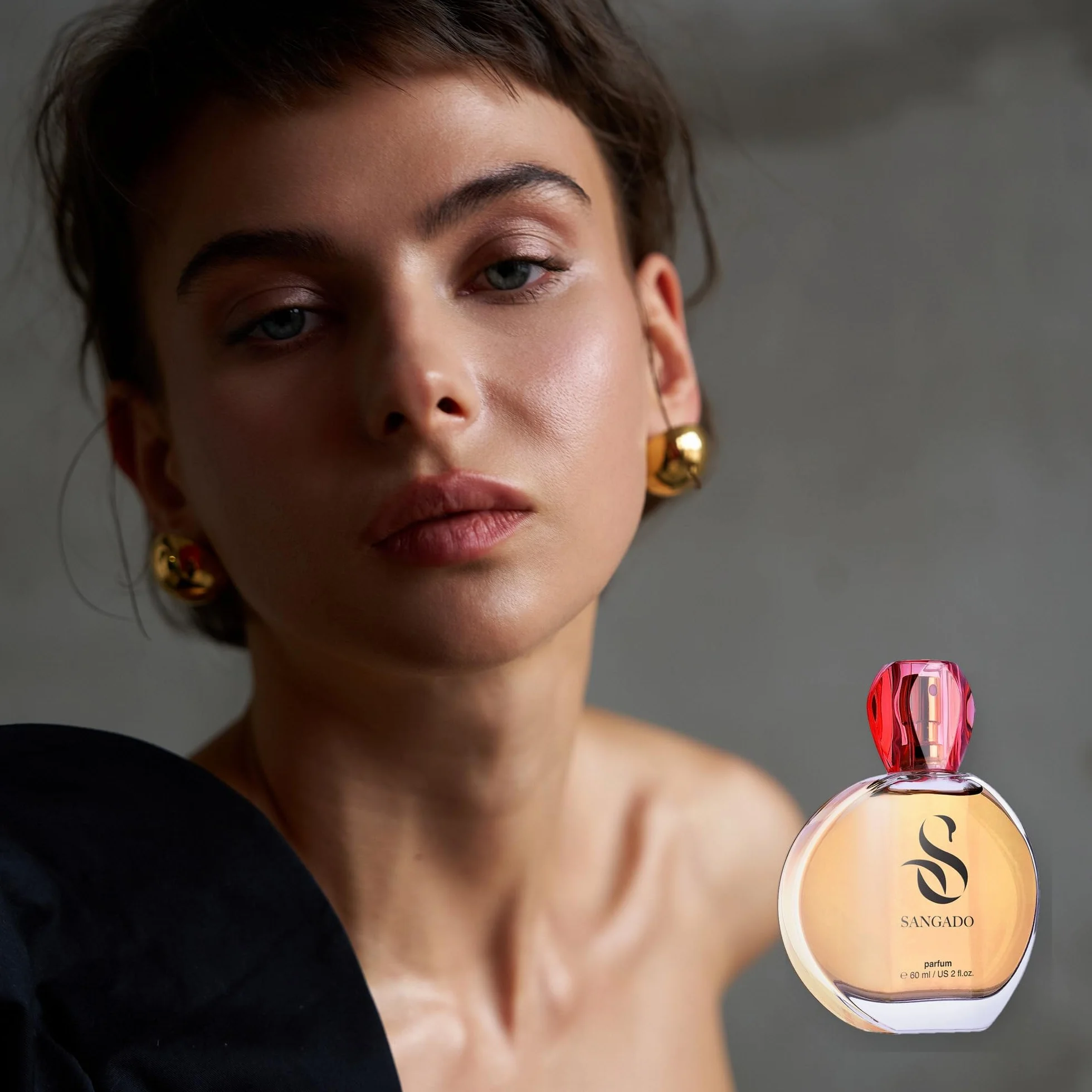 SANGADO 879 Cappuccino Alla Vaniglia Profumo Per Donne, Lunga Durata 8-10 Ore, Fragranza Lussuosa, Orientale Vanigliato, Preziose Essenze Francesi, Extra-concentrato (parfum), 60 ml