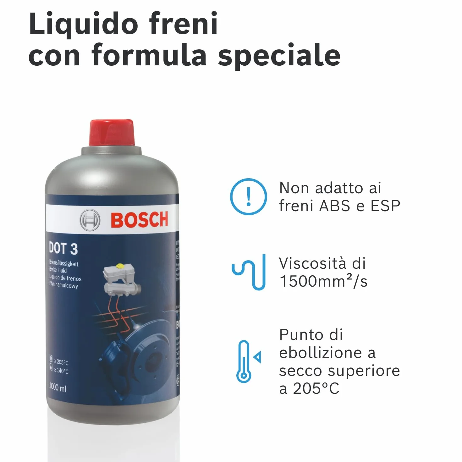 Bosch Liquido Freni DOT 3 1 L