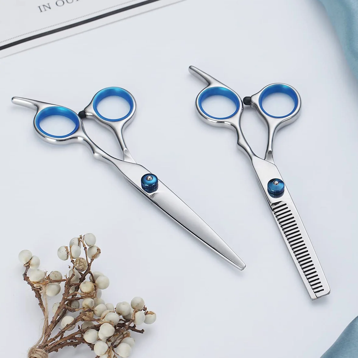 Kyraton Forbici Professionali da Taglio Capelli Diradamento Denti Parrucchiere Barbiere Salone