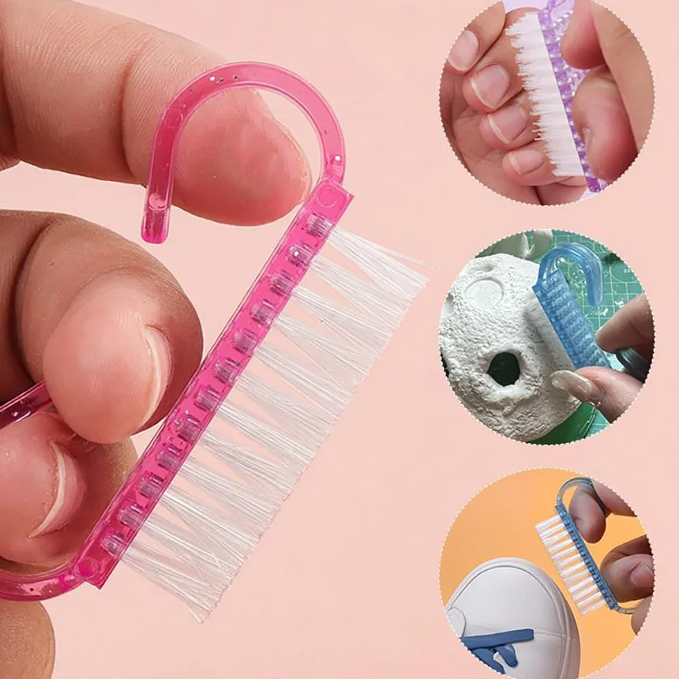 24 Pezzi Spazzola Per Unghie Spazzola Per Il Lavaggio Delle Mani con Manico in Plastica Lavaggio Di Mani Spazzolino Per Pulizia E Pulizia Delle Unghie(Viola, Rosa, Blu)