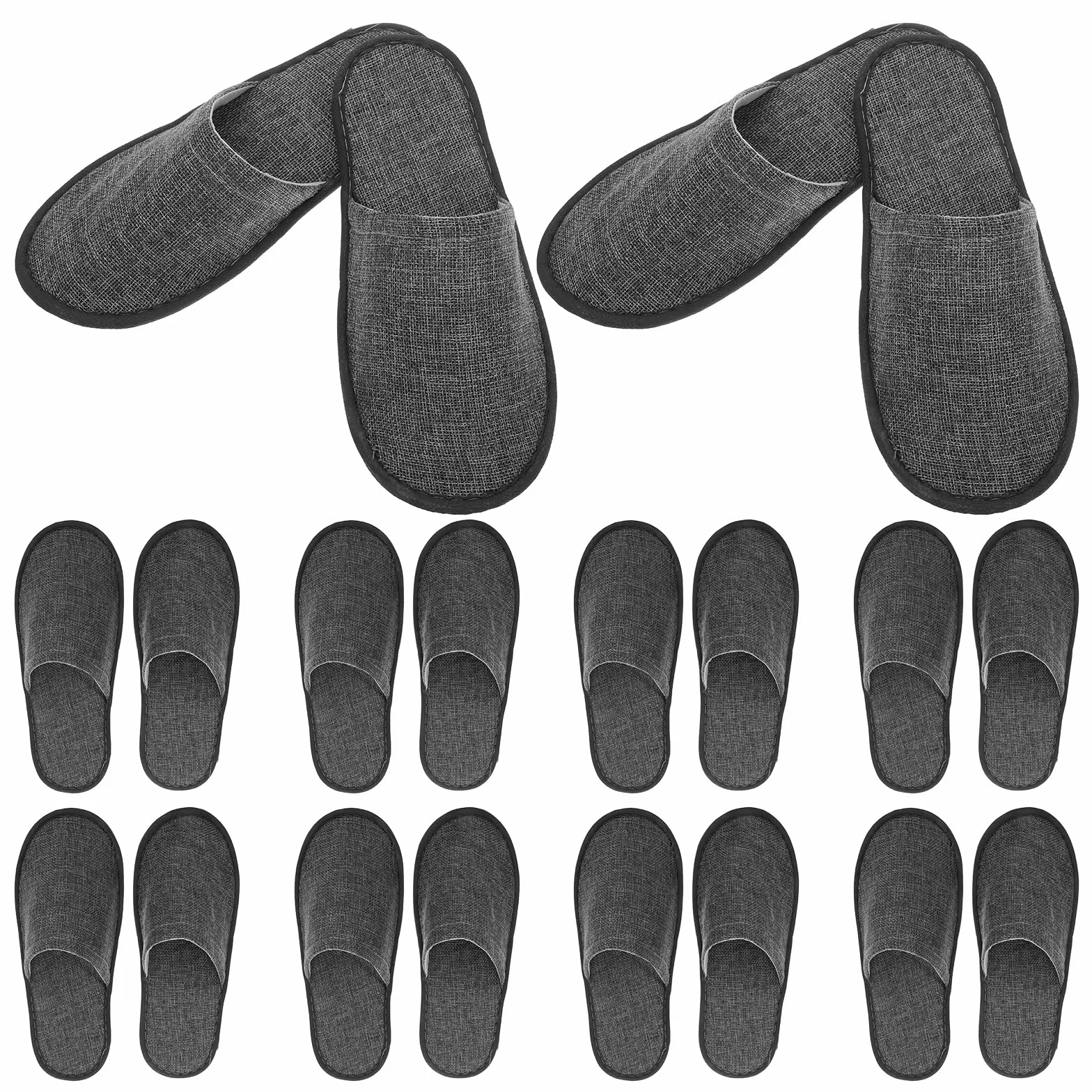Pantofole usa e getta per hotel Healifty 20 pezzi grigio