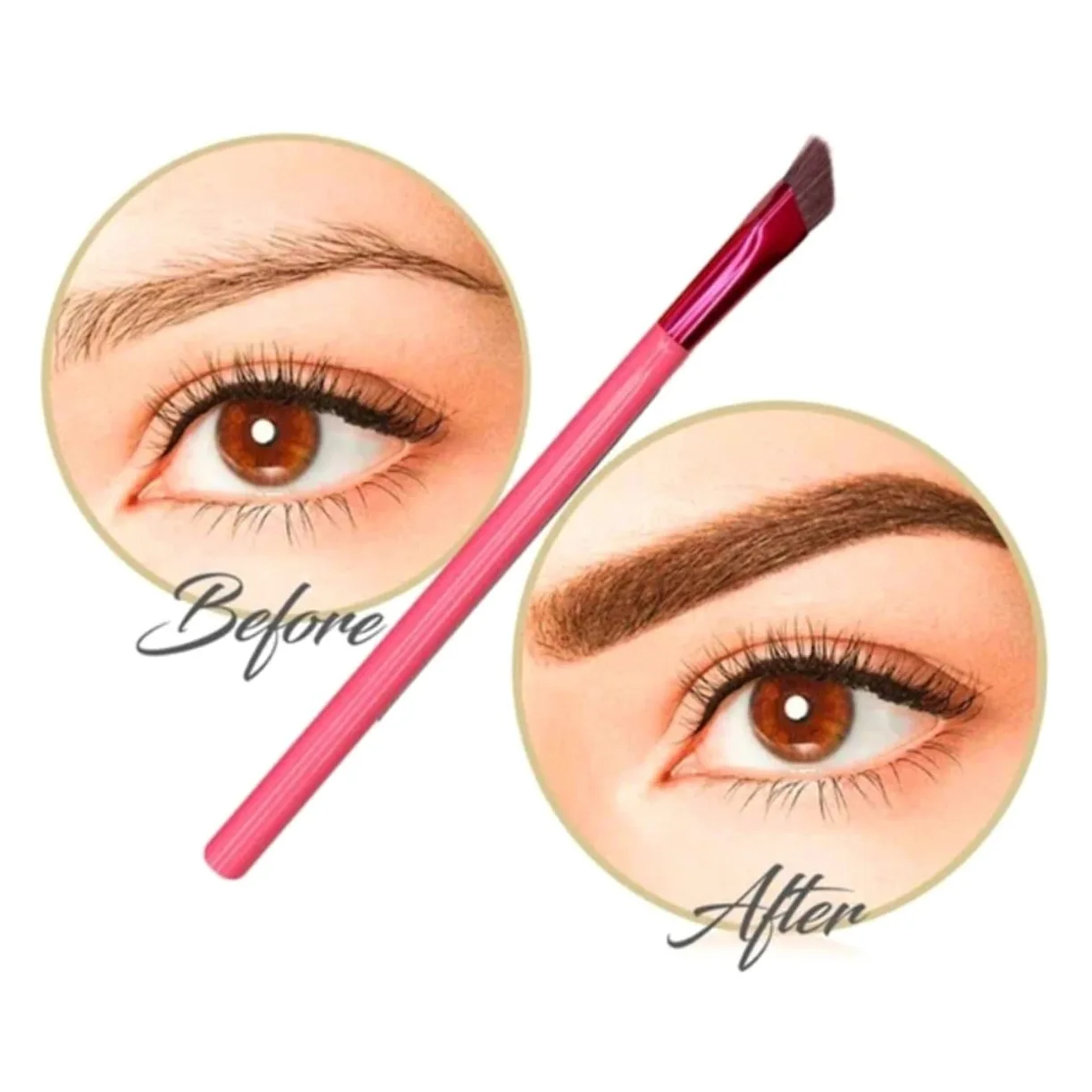 POPETPOP 10pezzi Spazzola Per Sopracciglia Angolata Strumenti Di Trucco Per Donne Per Applicare Ombretto e Portatile e Leggero
