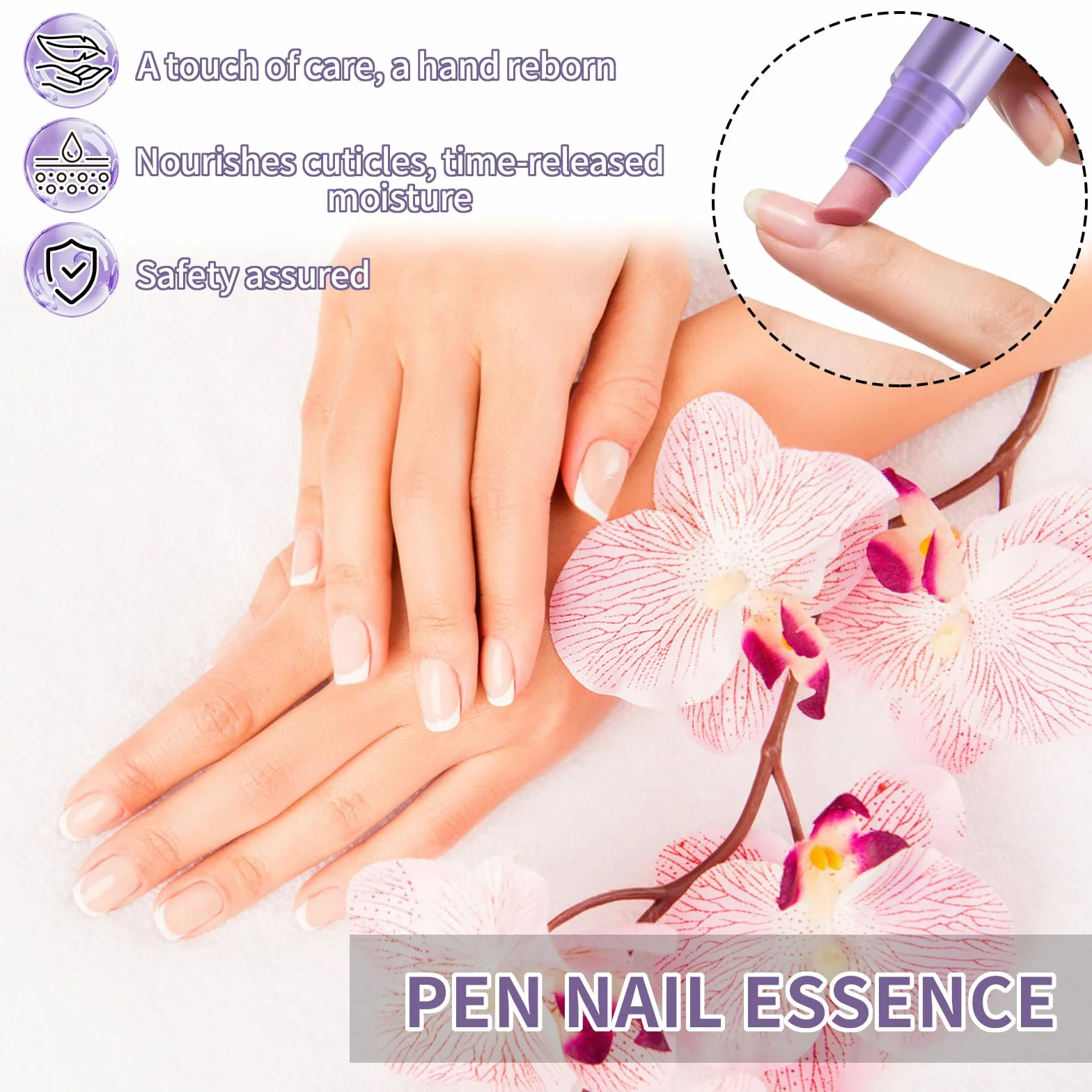 2 Pezzi Pennino 3 in 1 per la Cura di Cuticole e Unghie, Penne Liquide per Rimozione Cuticole, Penna Olio per Cuticole Unghie per Unghie Secche, Screpolate e Danneggiate