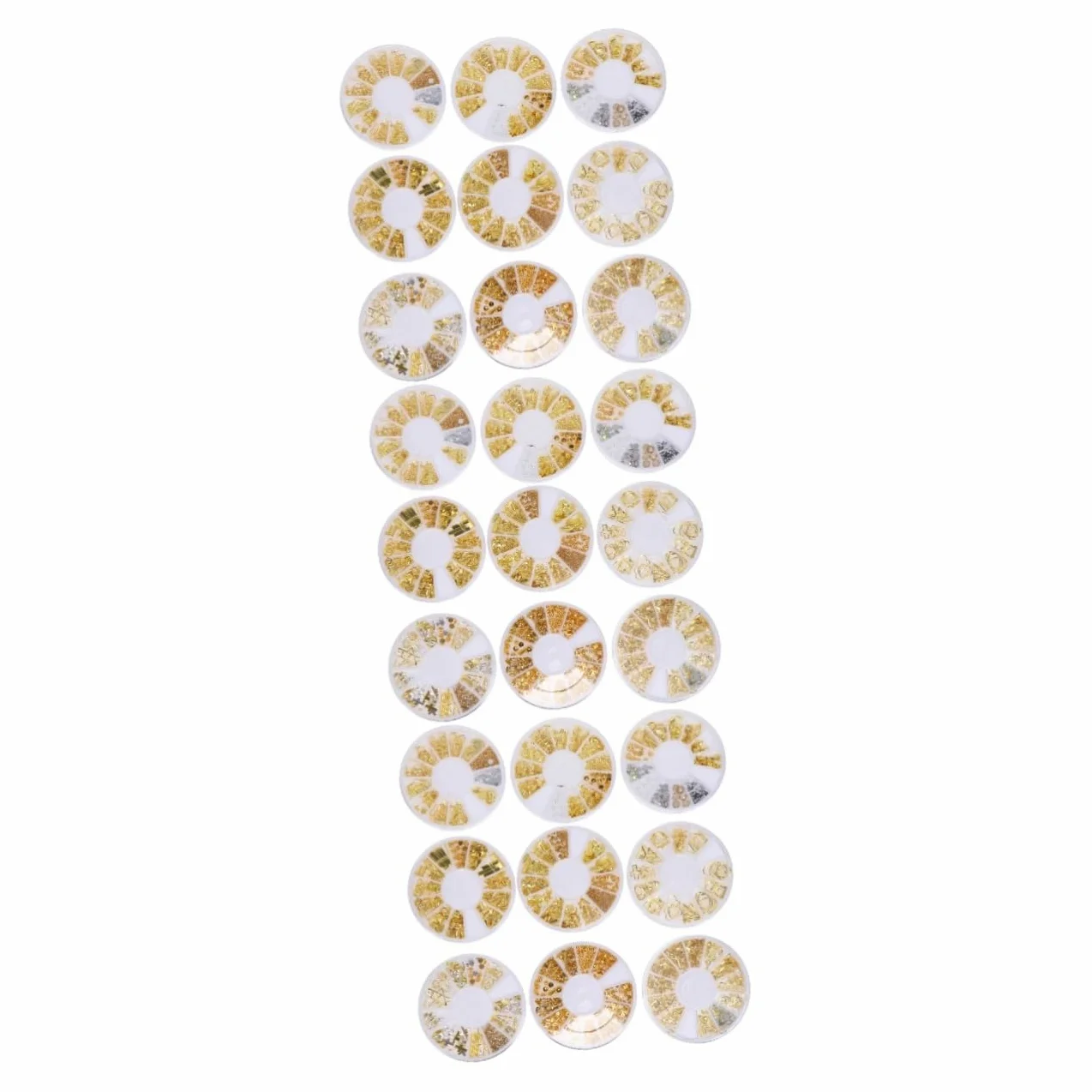 3 Set Decorazioni Per Unghie Dorati Ciondoli Per Nail Art Te Accessori Manicure Eleganti E Facili Applicare Per Principianti E Professionisti 9 Scatole*3