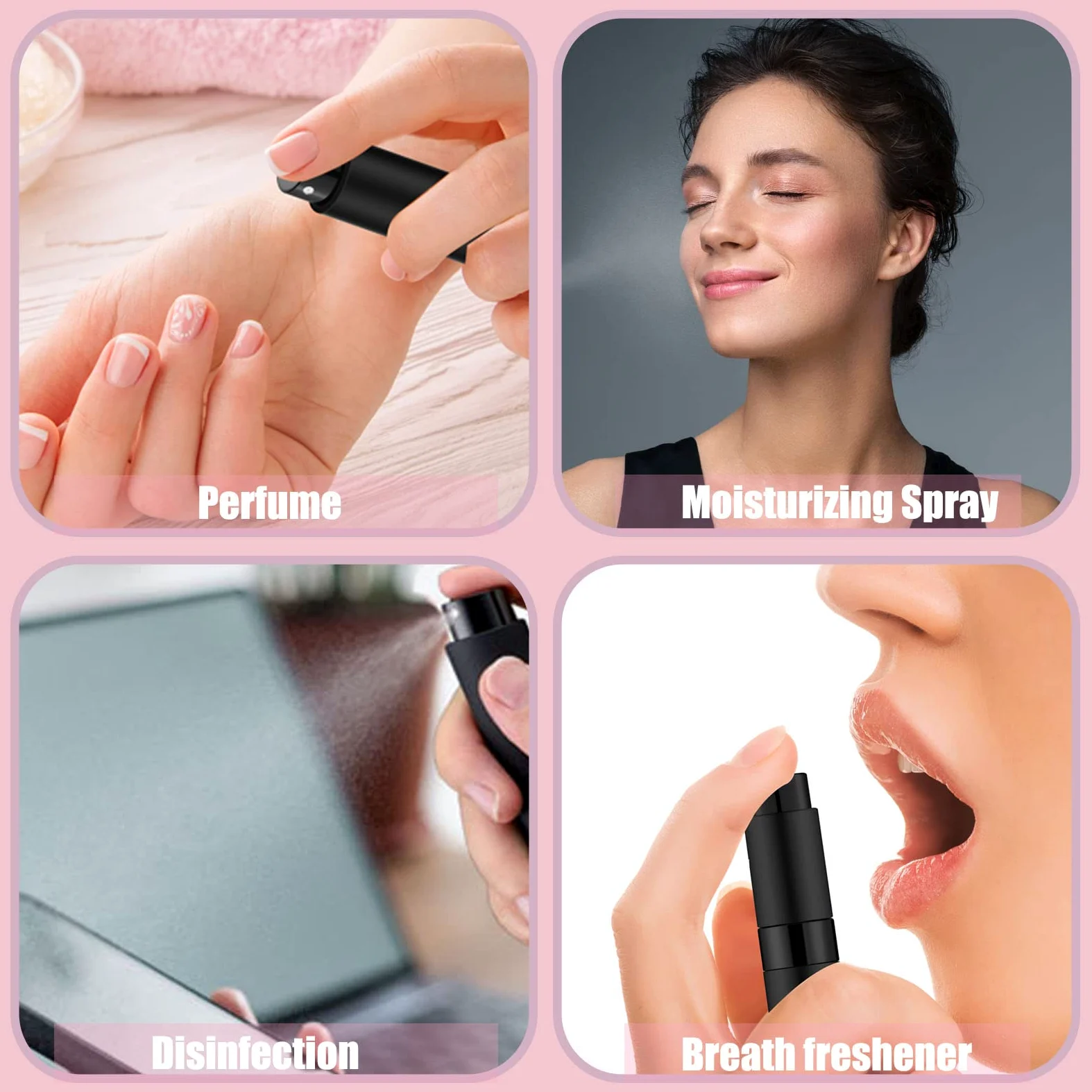 14 bottiglie di profumo atomizzatore portatile da 8 ml, mini bottiglia vuota ricaricabile per colonia, spruzzatore liquido per profumo da viaggio (colori di miscelazione)