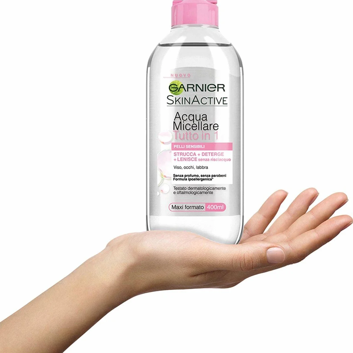 Garnier SkinActive Acqua Micellare Tutto in 1 400 ml Pelli Sensibili Micelle Glicerina