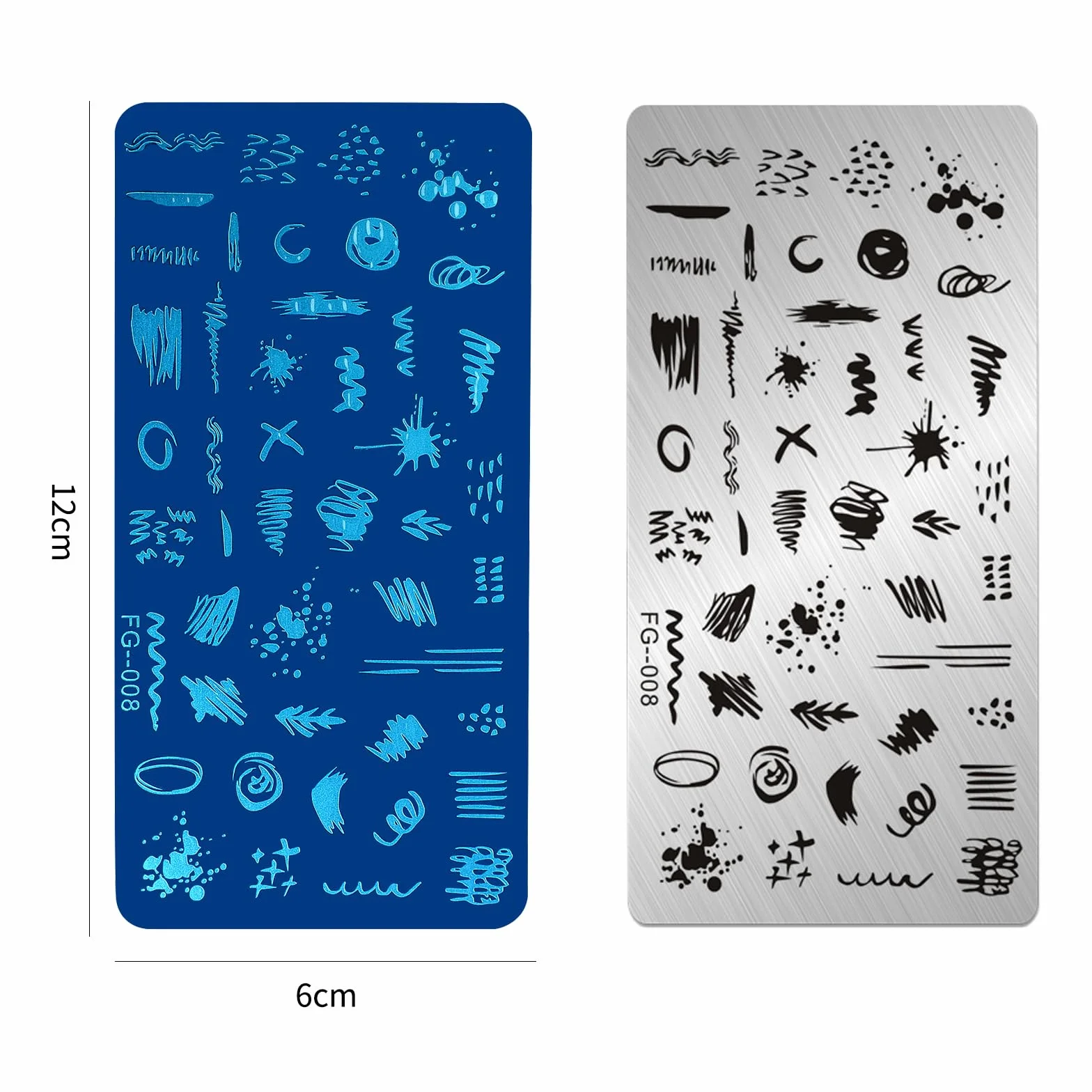 MWOOT 6 Pezzi Stamping Nail Art, Farfalla Pizzo Animale Serpente Tema per Stencil Unghie Nail Art, Unghie Piastre Manicure Nail Piastra, Unghie Timbro Scraper Piatti Templates per Decorazione Unghie