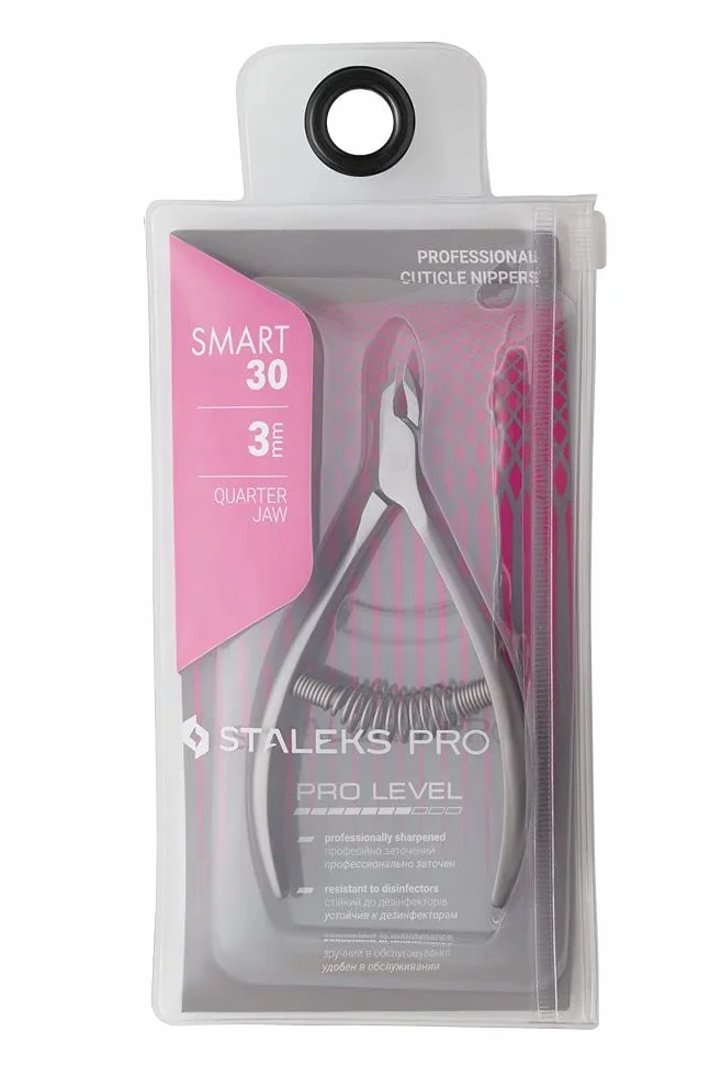 STALEKS Pro Smart 30 Tronchesina per cuticole con molla 3 mm NS-30-3