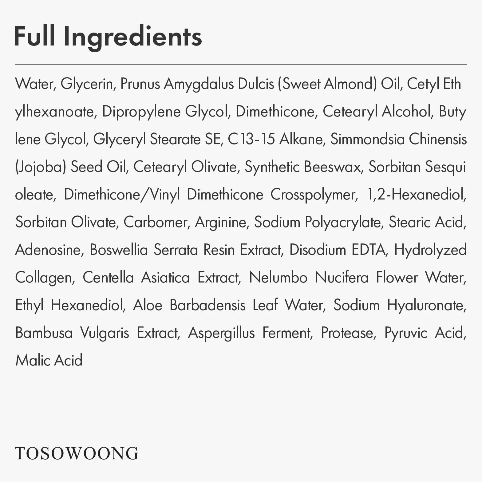 TOSOWOONG Collagen Necktox Crema con Collagene e Acido Ialuronico, Crema rassodante per il collo, per un aspetto più levigato e giovane, Skincare coreana, 50ml