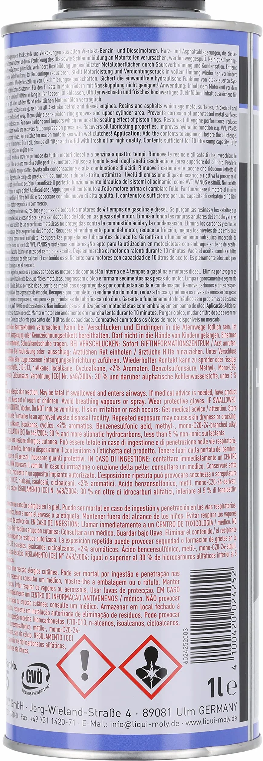 Liqui Moly PRO-Line Lava Motore 1 L Additivo all'olio