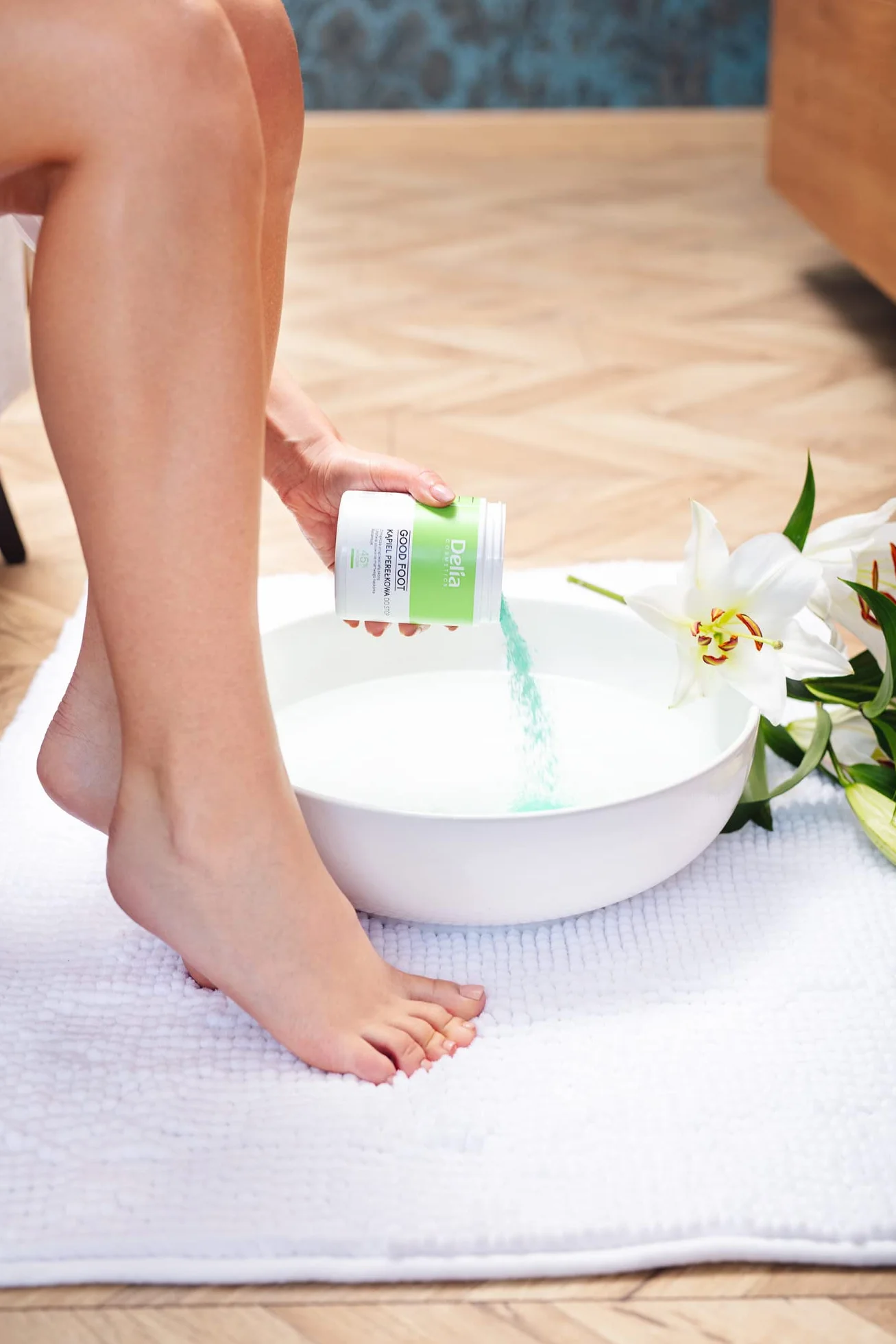 Delia Cosmetics – Good Foot – Bagnoschiuma per i piedi - Cura e leviga - Rilassa e rimuove la pelle morta - Pelle secca e ruvida – 250g