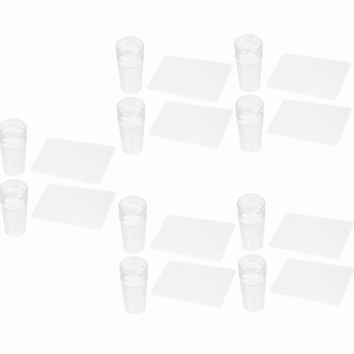 FRCOLOR 10sets Stamper Per Unghie Silicone Raschietto Per French Manicure Stamping Per Nail Art Facile e e