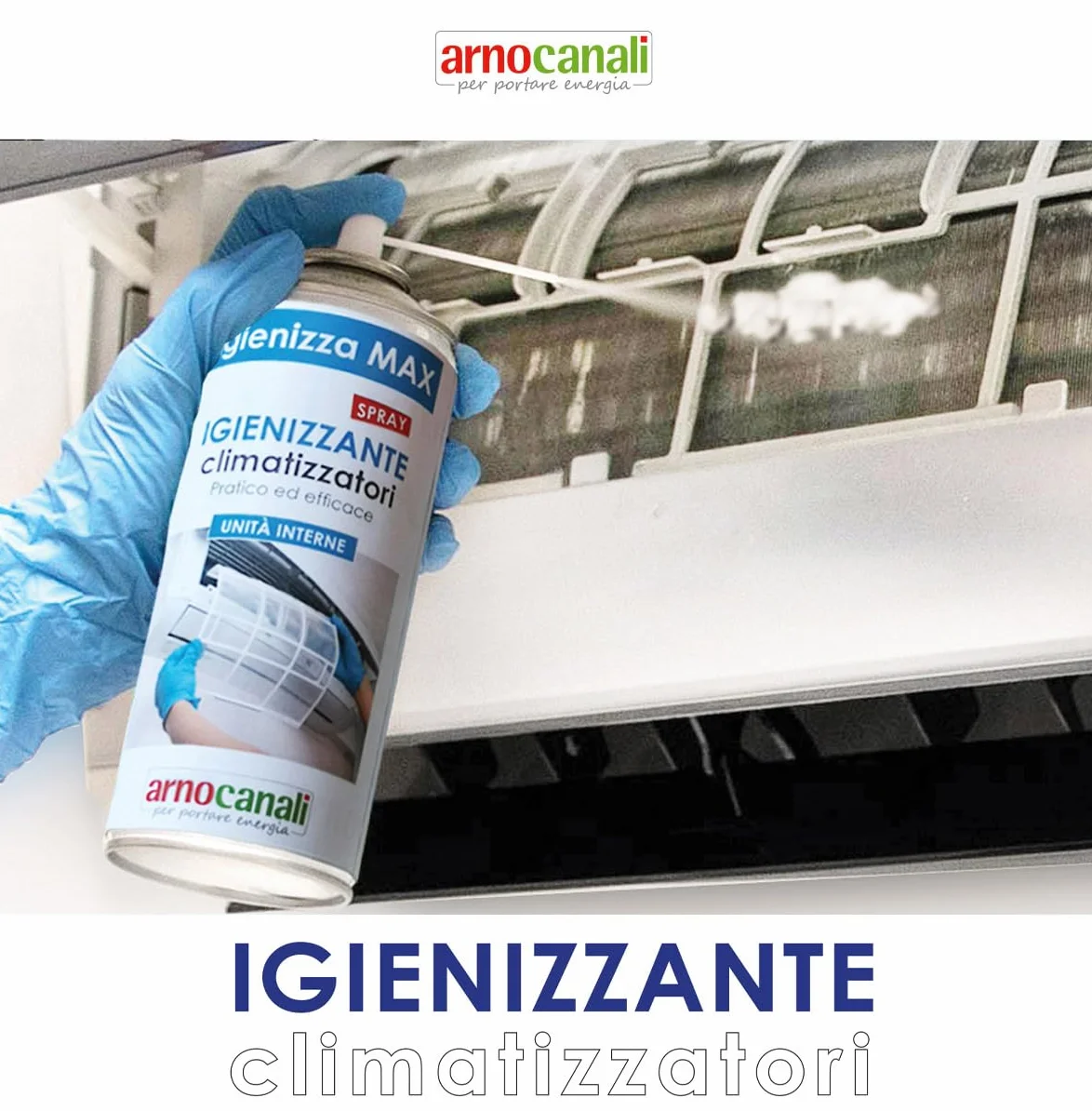Arnocanali NI400A Igienizzante Spray per Climatizzatori 400 Ml 2 Pezzi