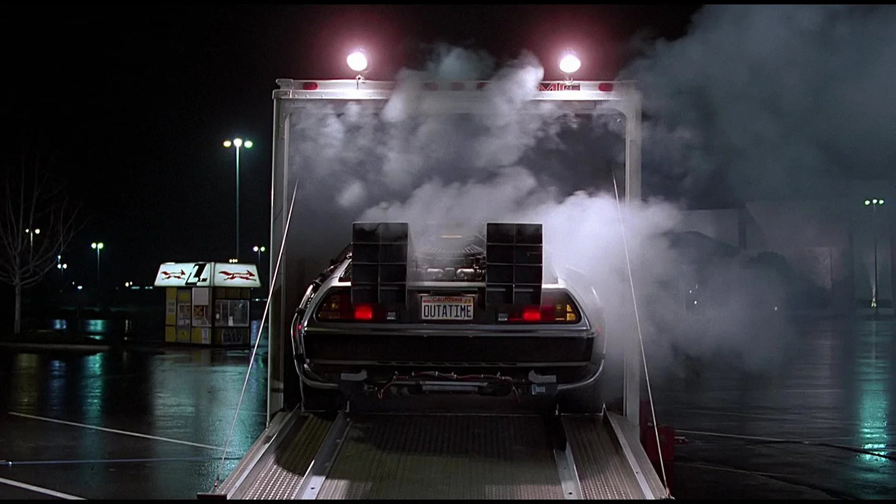 Set di 2 repliche targate in Metallo Delorean Time Machine Outatime PF02