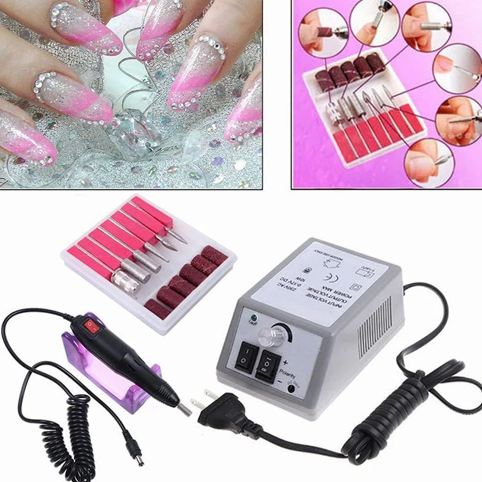 SQUADO Fresa per Unghie Professionale Lima Elettrica per Unghie Gel Manicure Pedicure