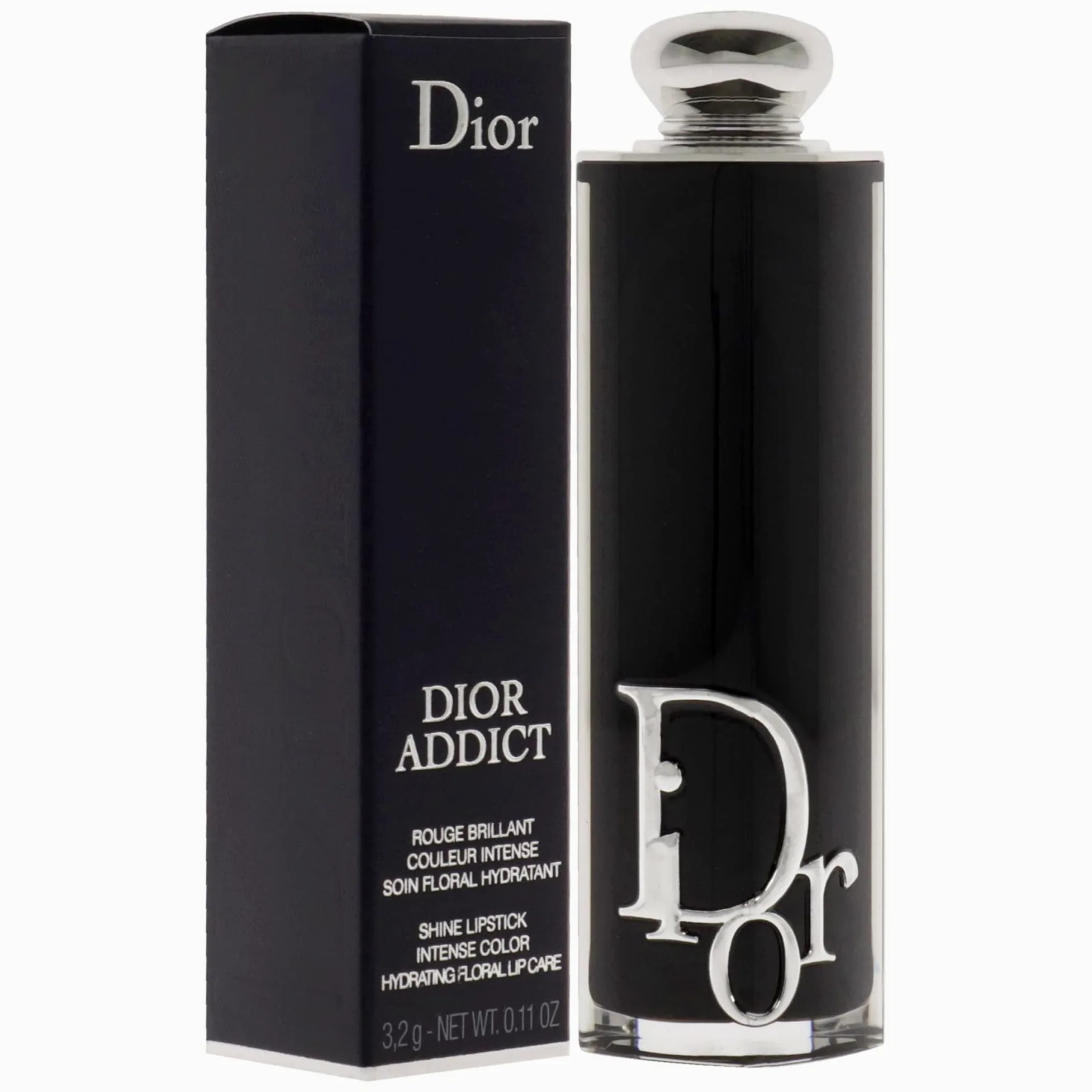 DIOR Addict Shine Lipstick Intense Color Hydrating Floral Lip Care No.329 Tie & Dior (3.2 g)