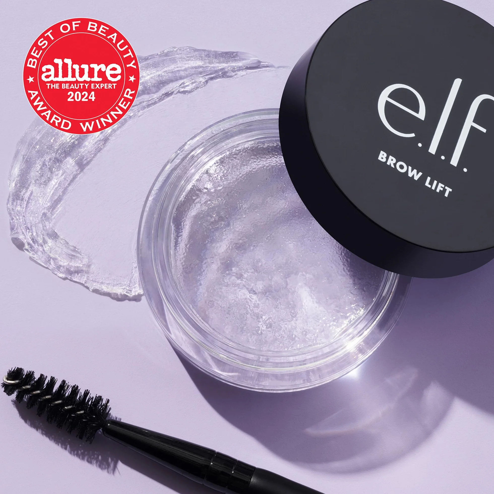e.l.f. Brow Lift, cera modellante trasparente per sopracciglia, per tenere le sopracciglia in ordine, crea un morbido effetto piuma